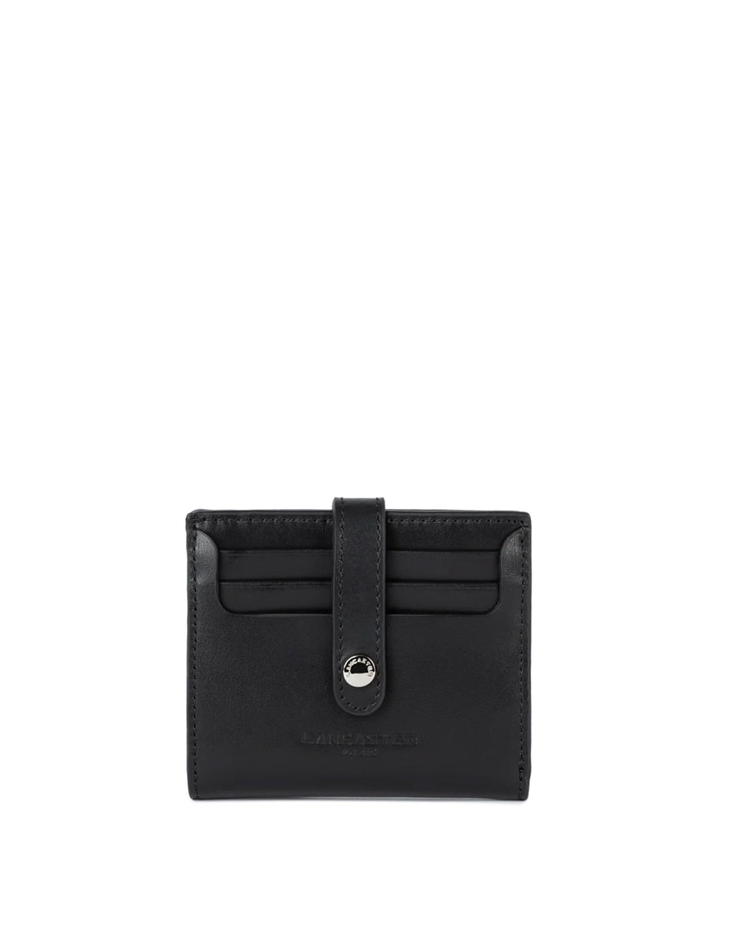 LANCASTER Porta Carte Paris PM in Pelle di Vitello Noir
