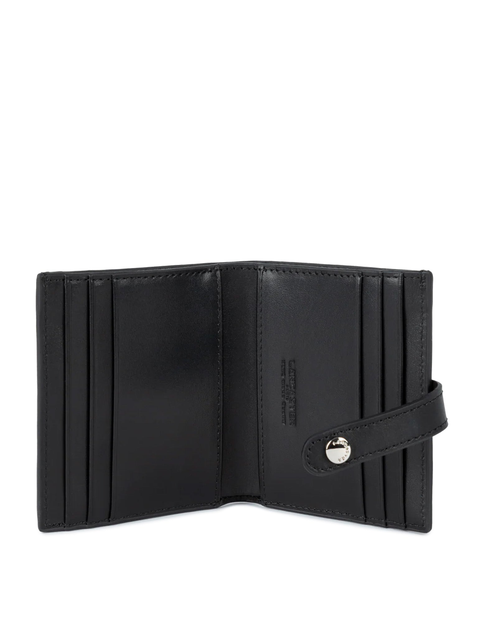 LANCASTER Porta Carte Paris PM in Pelle di Vitello Noir