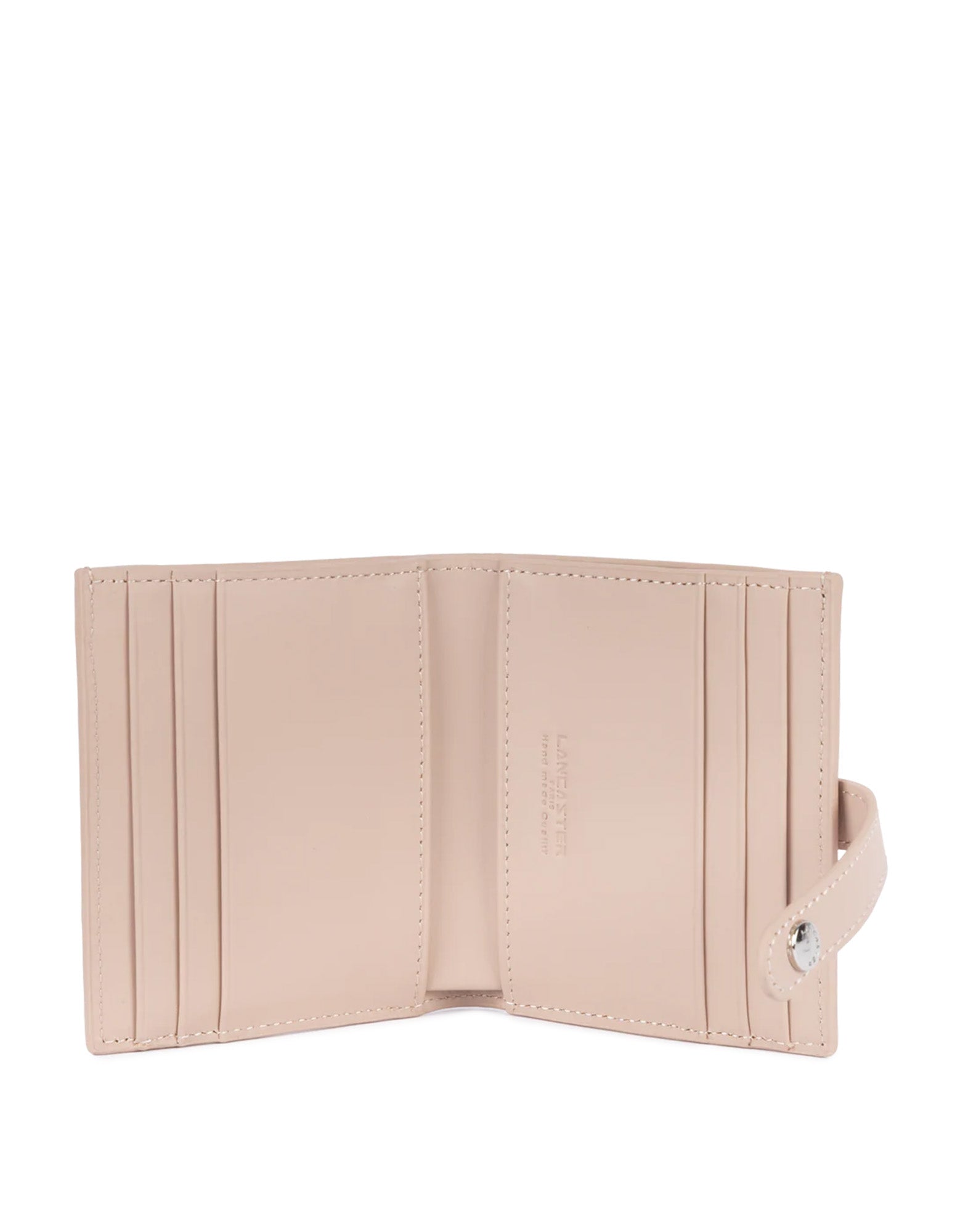 LANCASTER Porta Carte Paris PM in Pelle di Vitello Nude Claire
