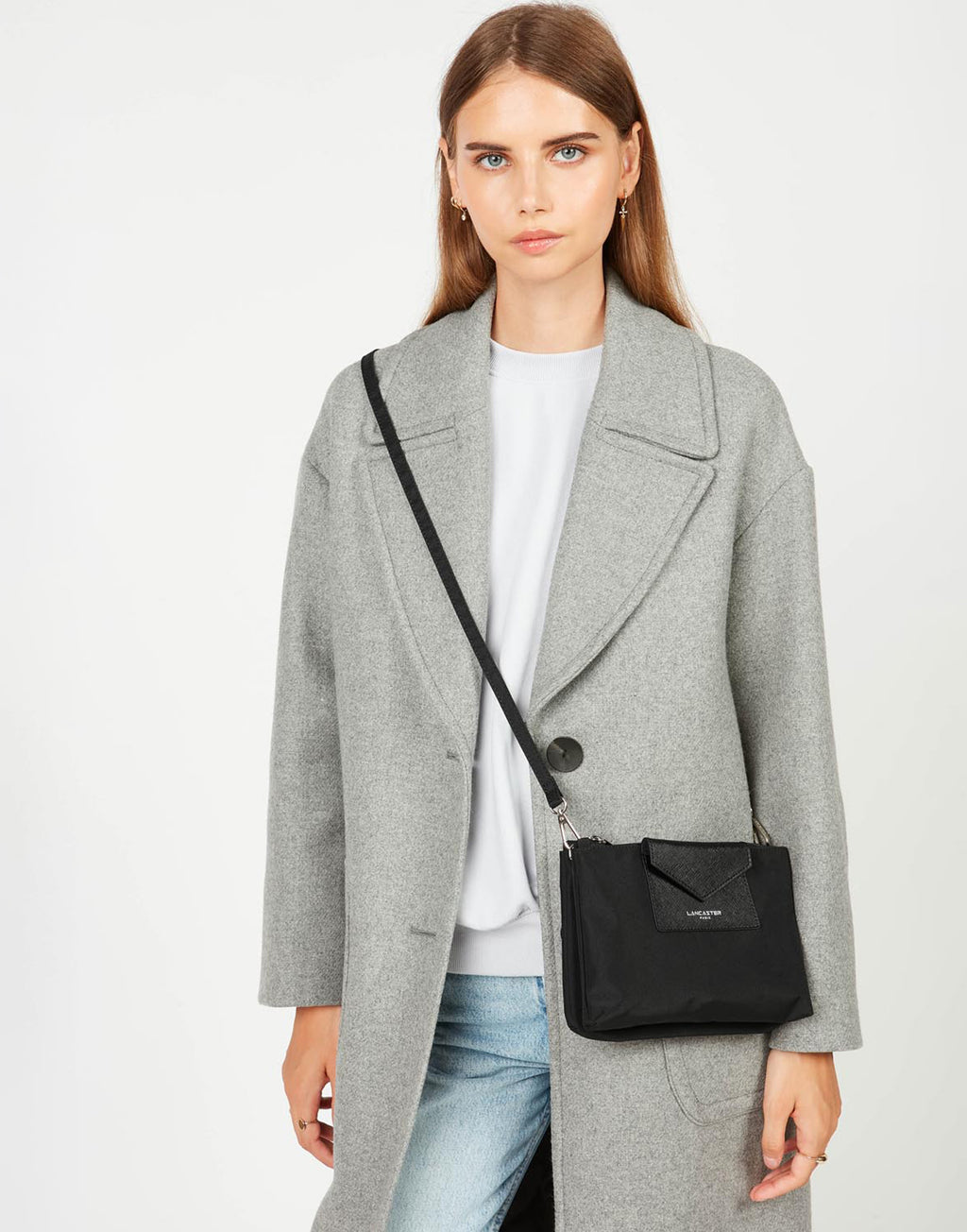 LANCASTER Pochette Doppia Smart KBA Noir