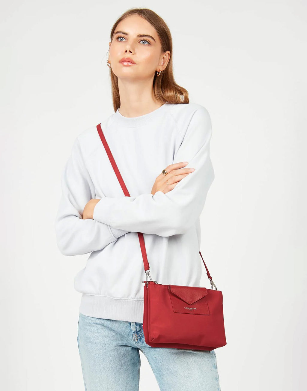 LANCASTER Pochette Doppia Smart KBA Rouge