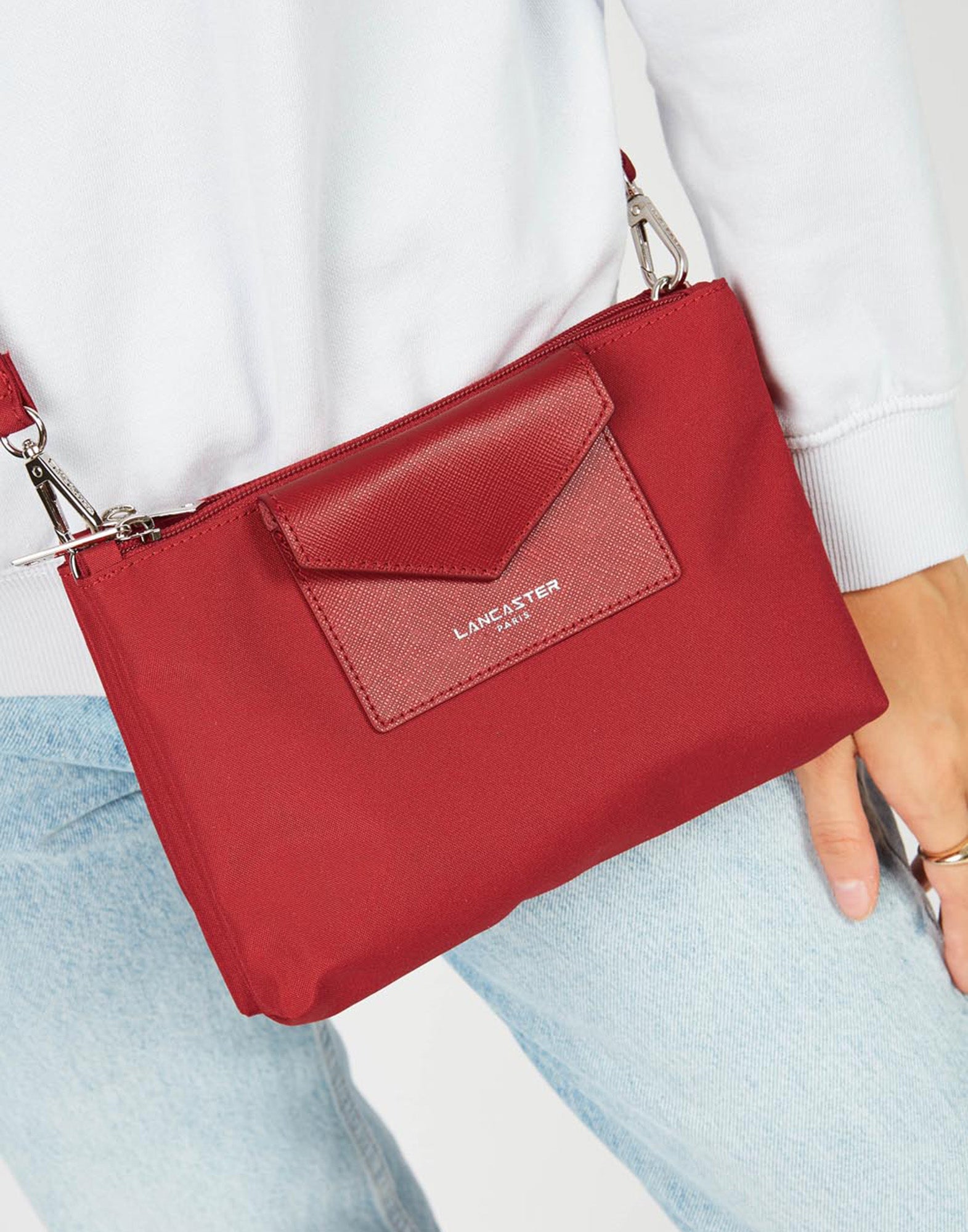 LANCASTER Pochette Doppia Smart KBA Rouge