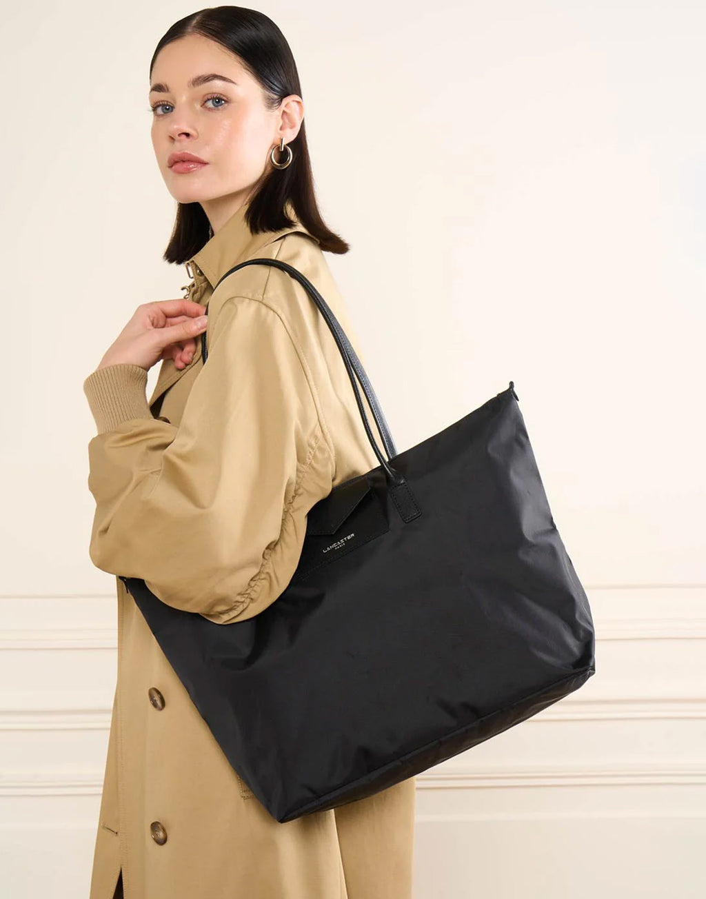 LANCASTER Borsa a Tracolla Grande Smart KBA Noir