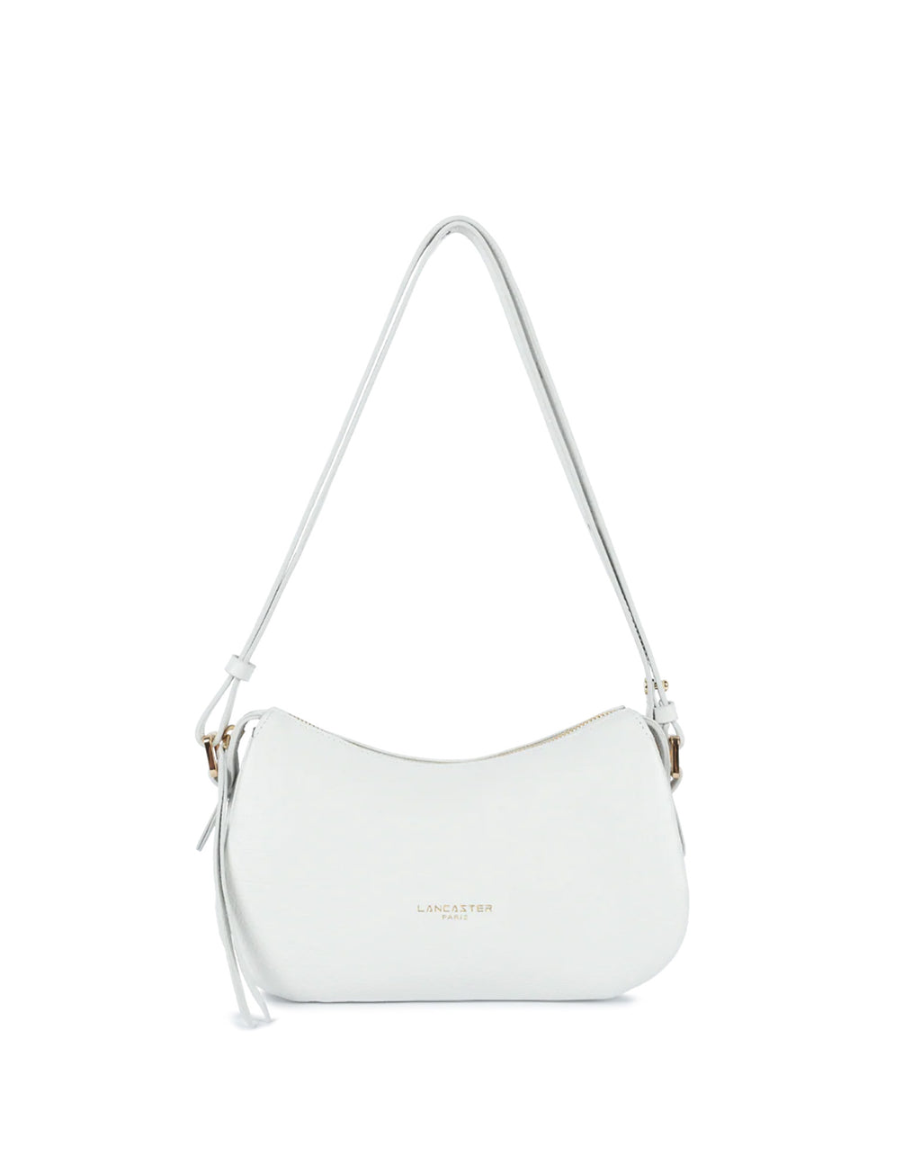 LANCASTER Piccola Borsa Dune a Tracolla in Pelle Granulata Blanc