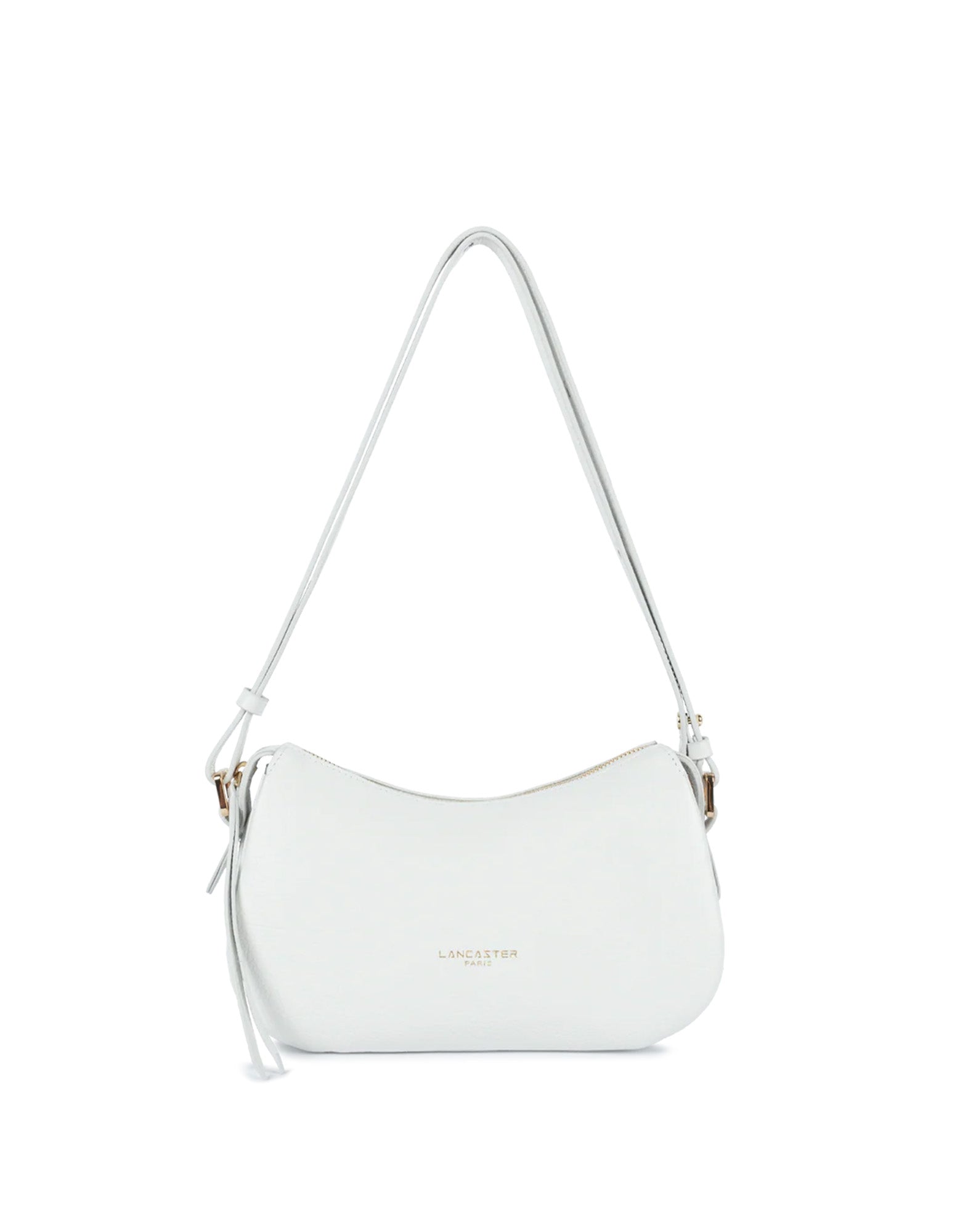 LANCASTER Piccola Borsa Dune a Tracolla in Pelle Granulata Blanc