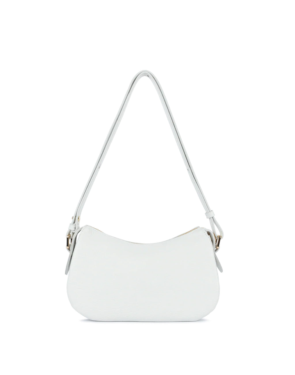 LANCASTER Piccola Borsa Dune a Tracolla in Pelle Granulata Blanc