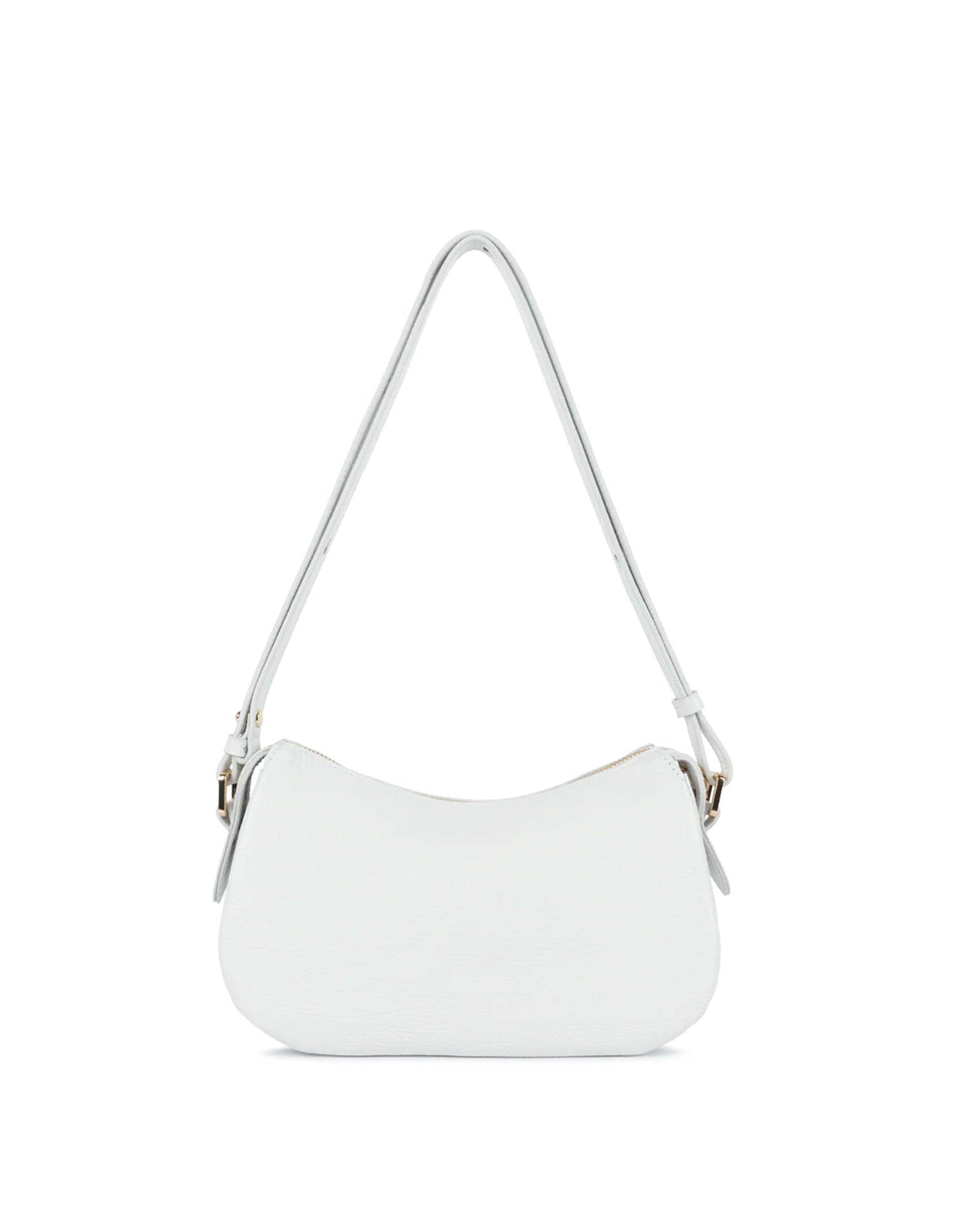 LANCASTER Piccola Borsa Dune a Tracolla in Pelle Granulata Blanc