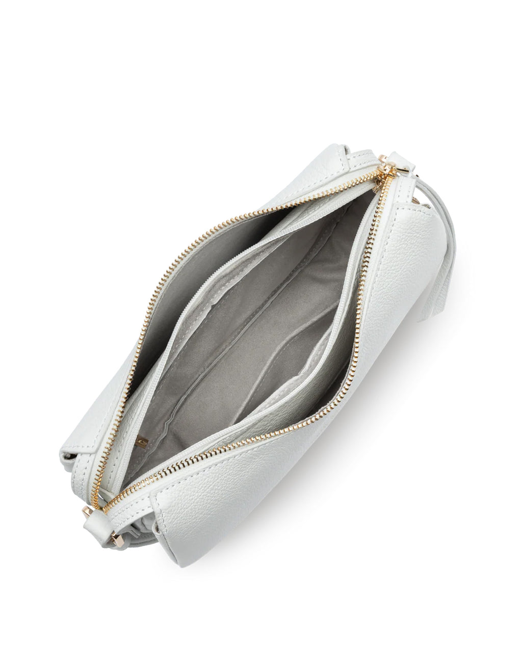 LANCASTER Piccola Borsa Dune a Tracolla in Pelle Granulata Blanc