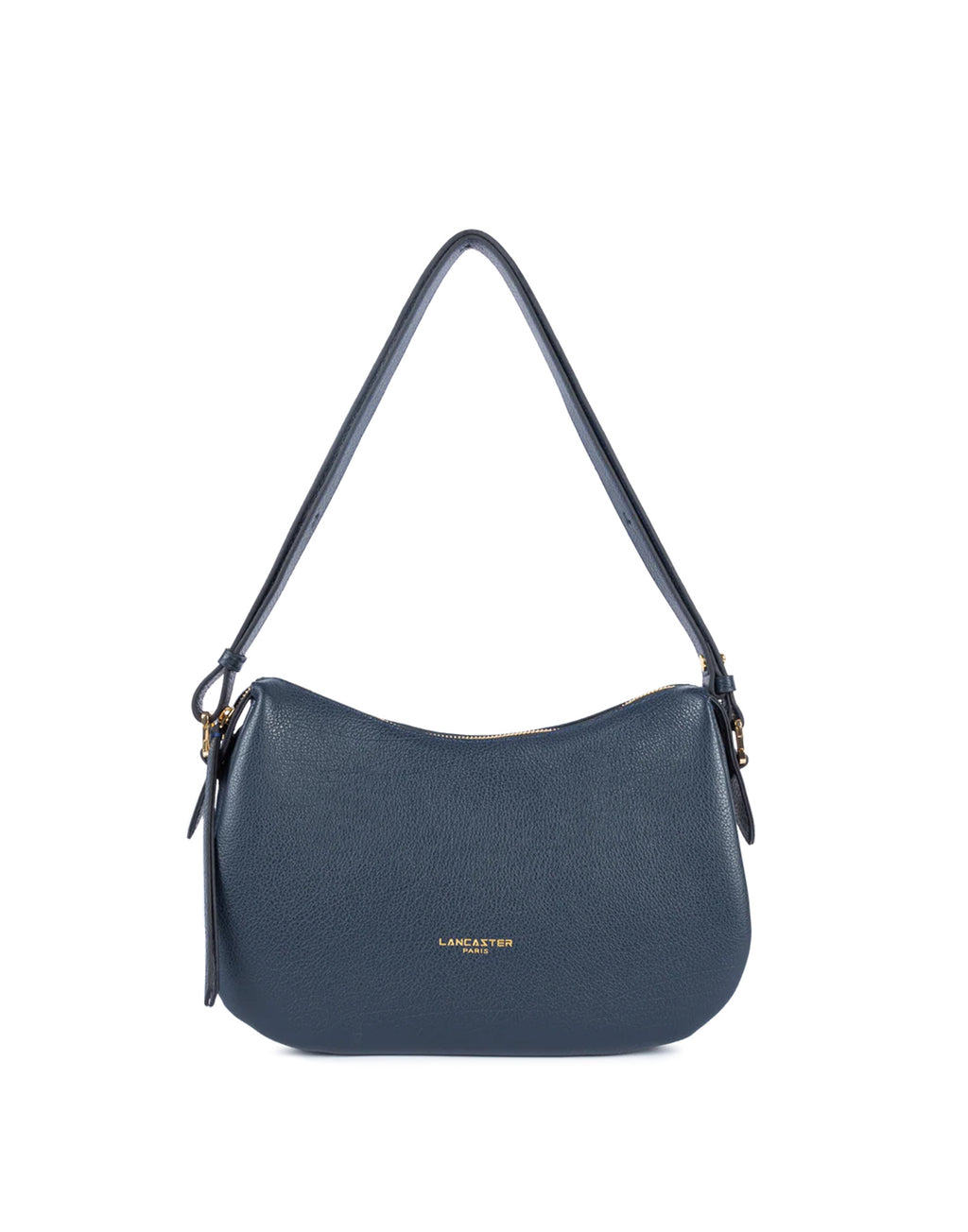 LANCASTER Borsa a Tracolla Dune in Pelle Granulata Bleu Foncè