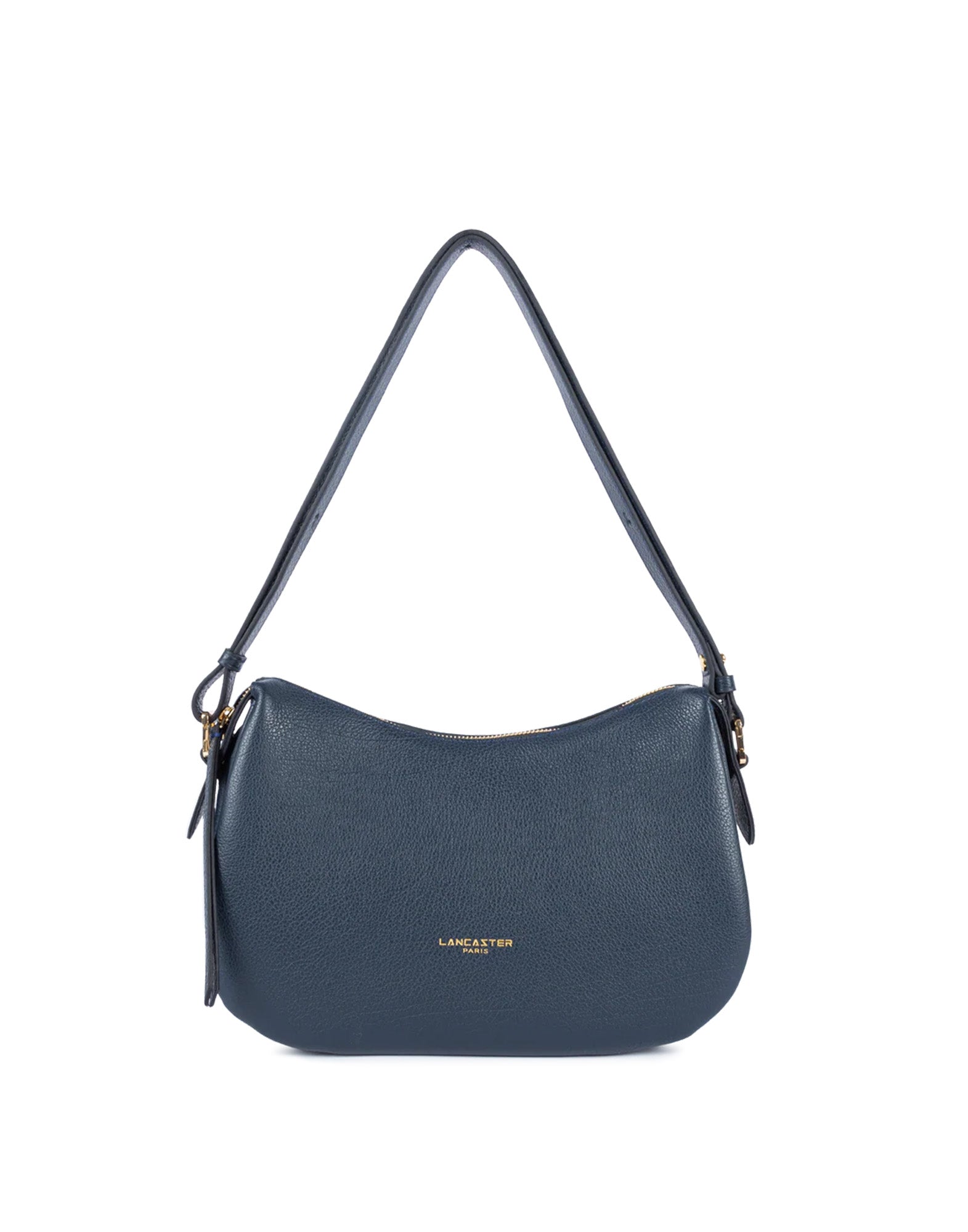 LANCASTER Borsa a Tracolla Dune in Pelle Granulata Bleu Foncè