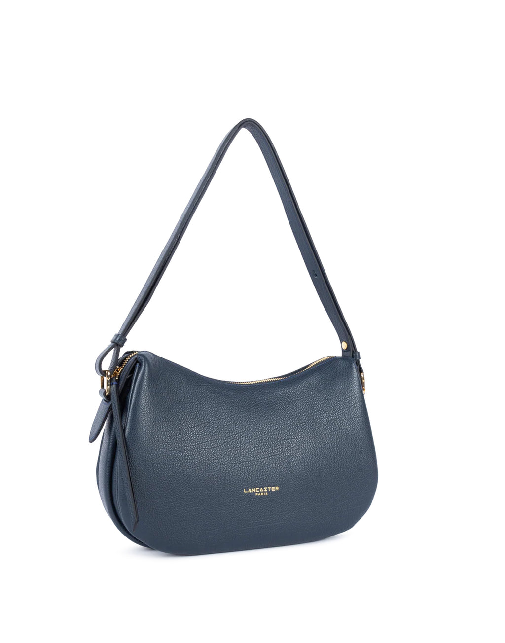 LANCASTER Borsa a Tracolla Dune in Pelle Granulata Bleu Foncè