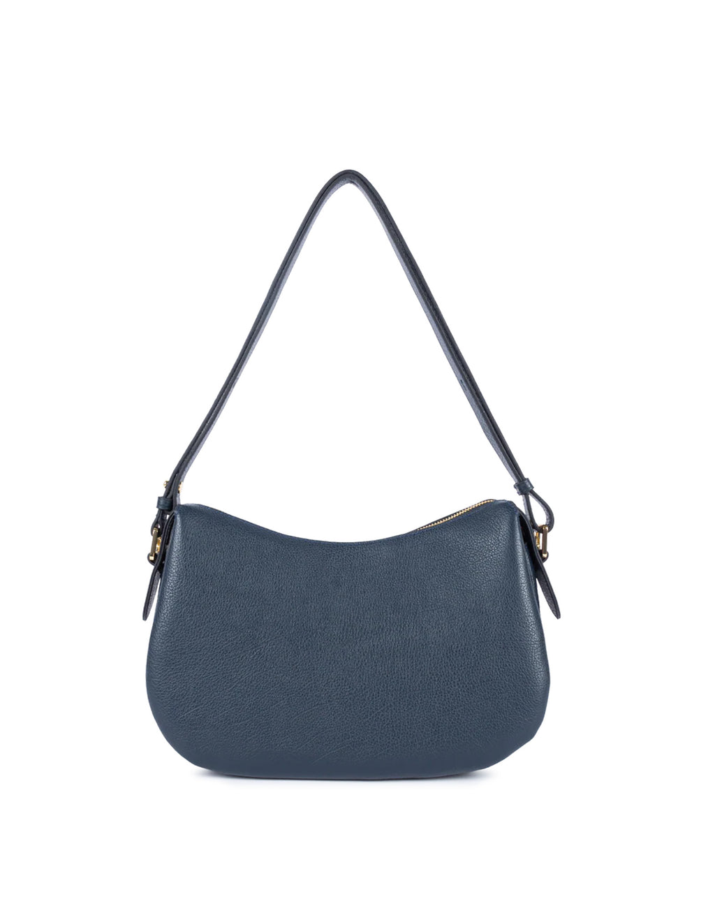 LANCASTER Borsa a Tracolla Dune in Pelle Granulata Bleu Foncè