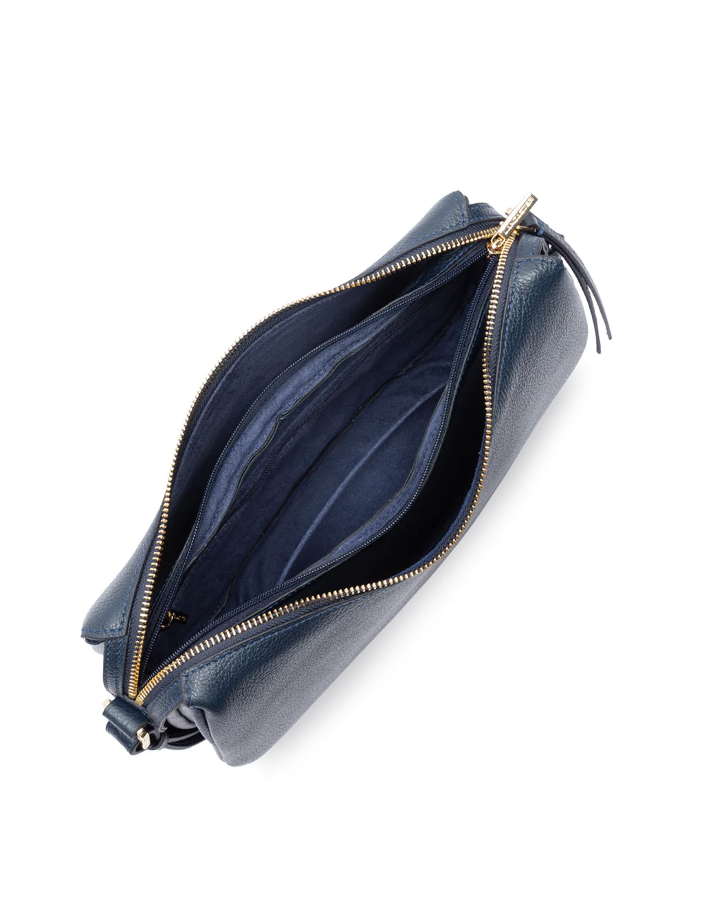 LANCASTER Borsa a Tracolla Dune in Pelle Granulata Bleu Foncè