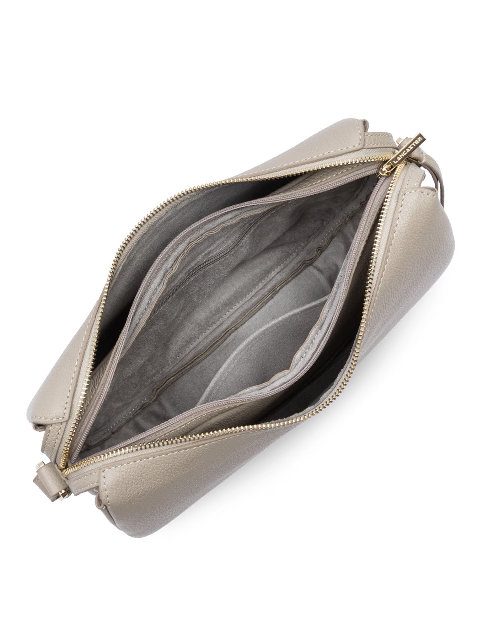 LANCASTER Borsa Besace Dune in Pelle Martellata Galet