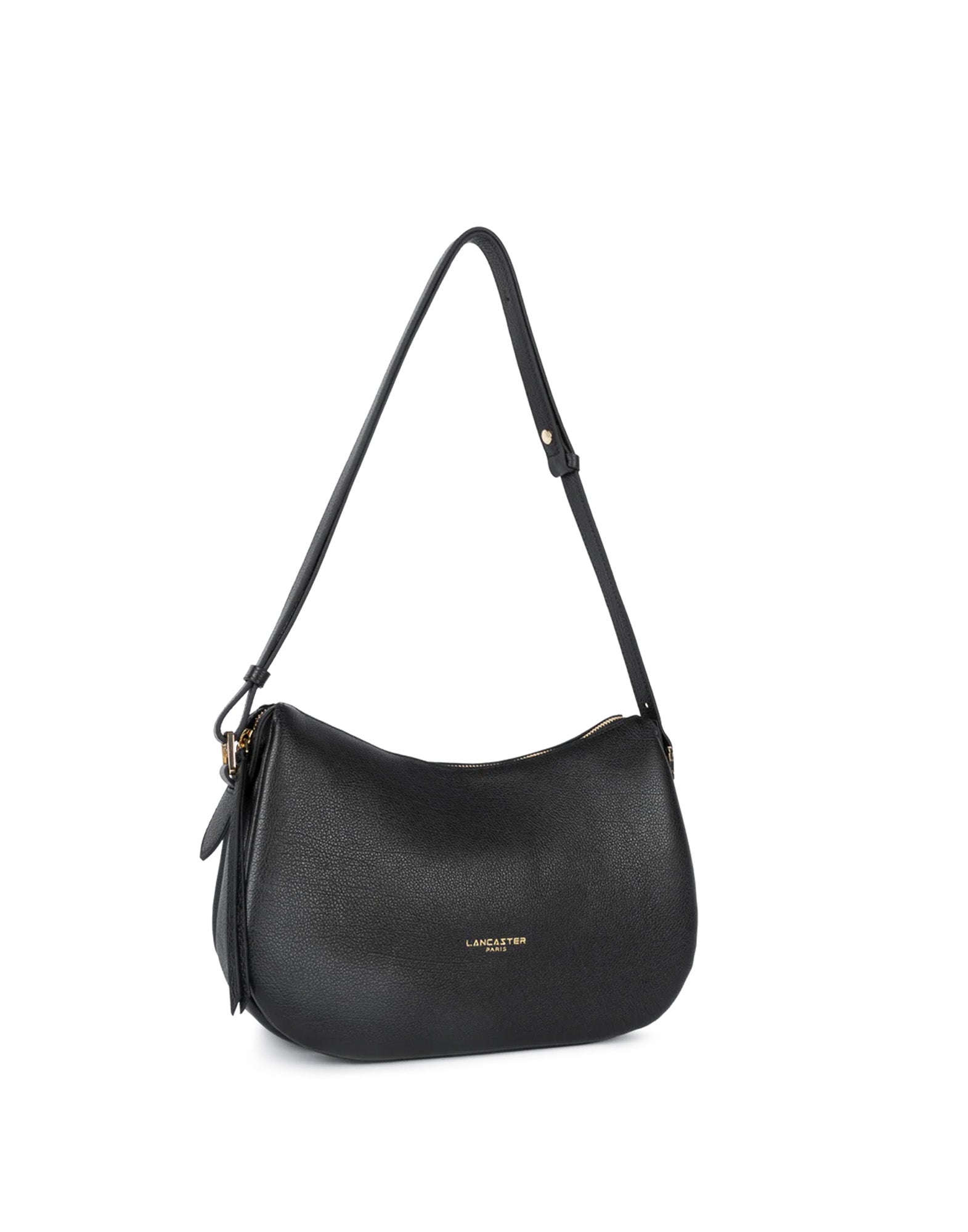 LANCASTER Borsa Besace Dune in Pelle Martellata Noir