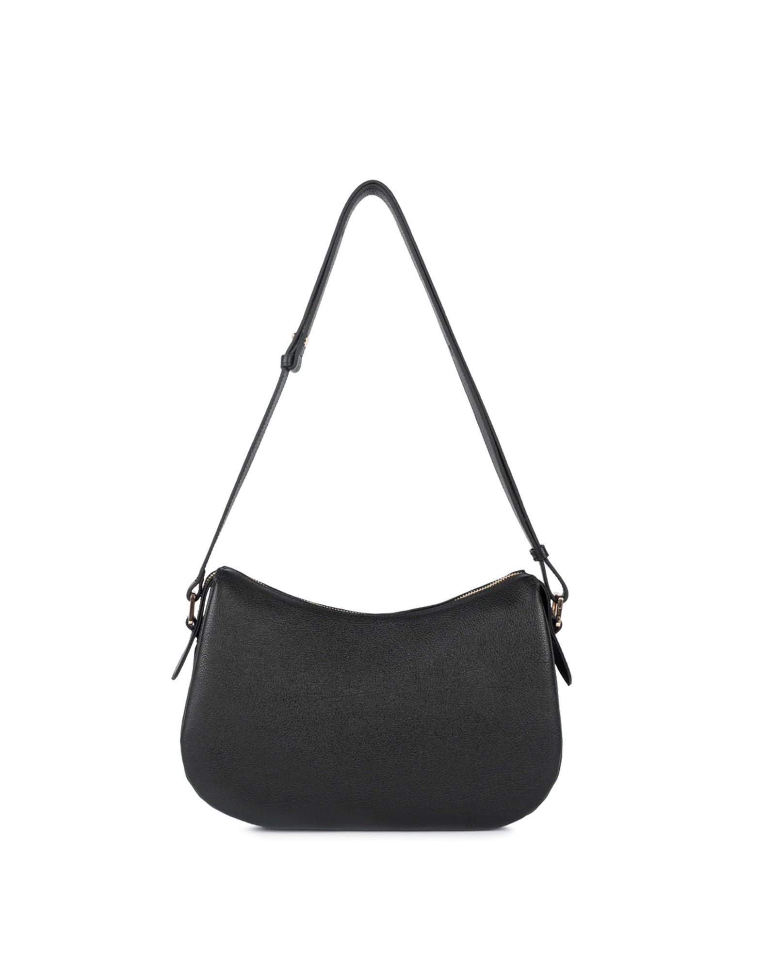 LANCASTER Borsa Besace Dune in Pelle Martellata Noir