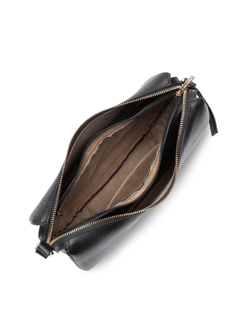 LANCASTER Borsa Besace Dune in Pelle Martellata Noir