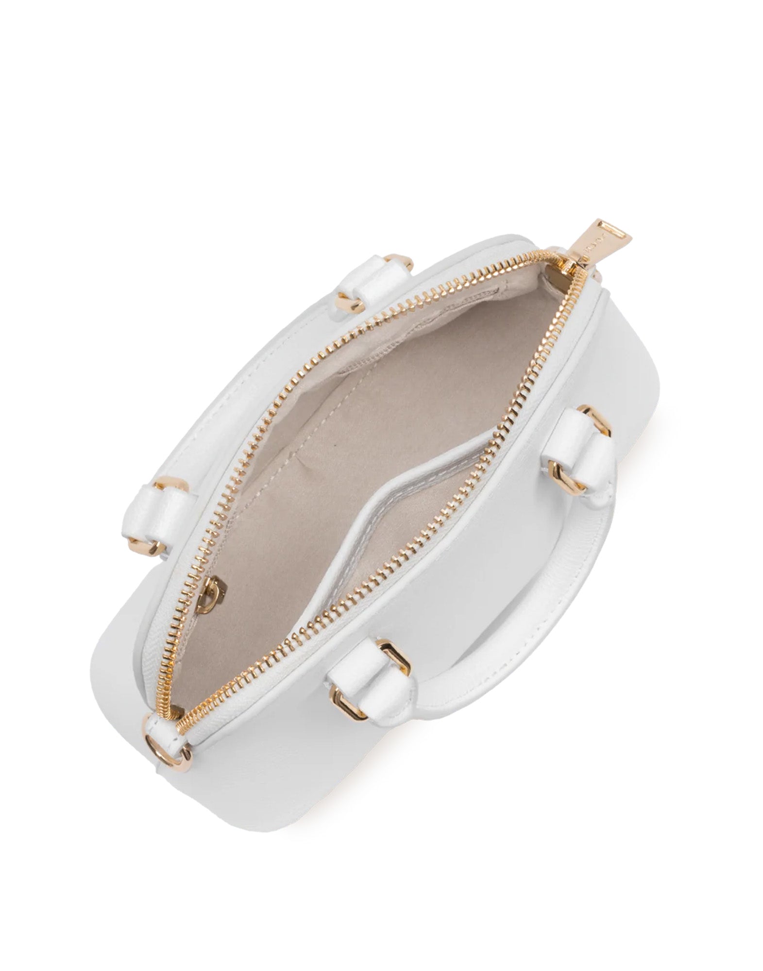 LANCASTER Borsa a Mezzaluna Piccola Sierra Jia Blanc Cassé