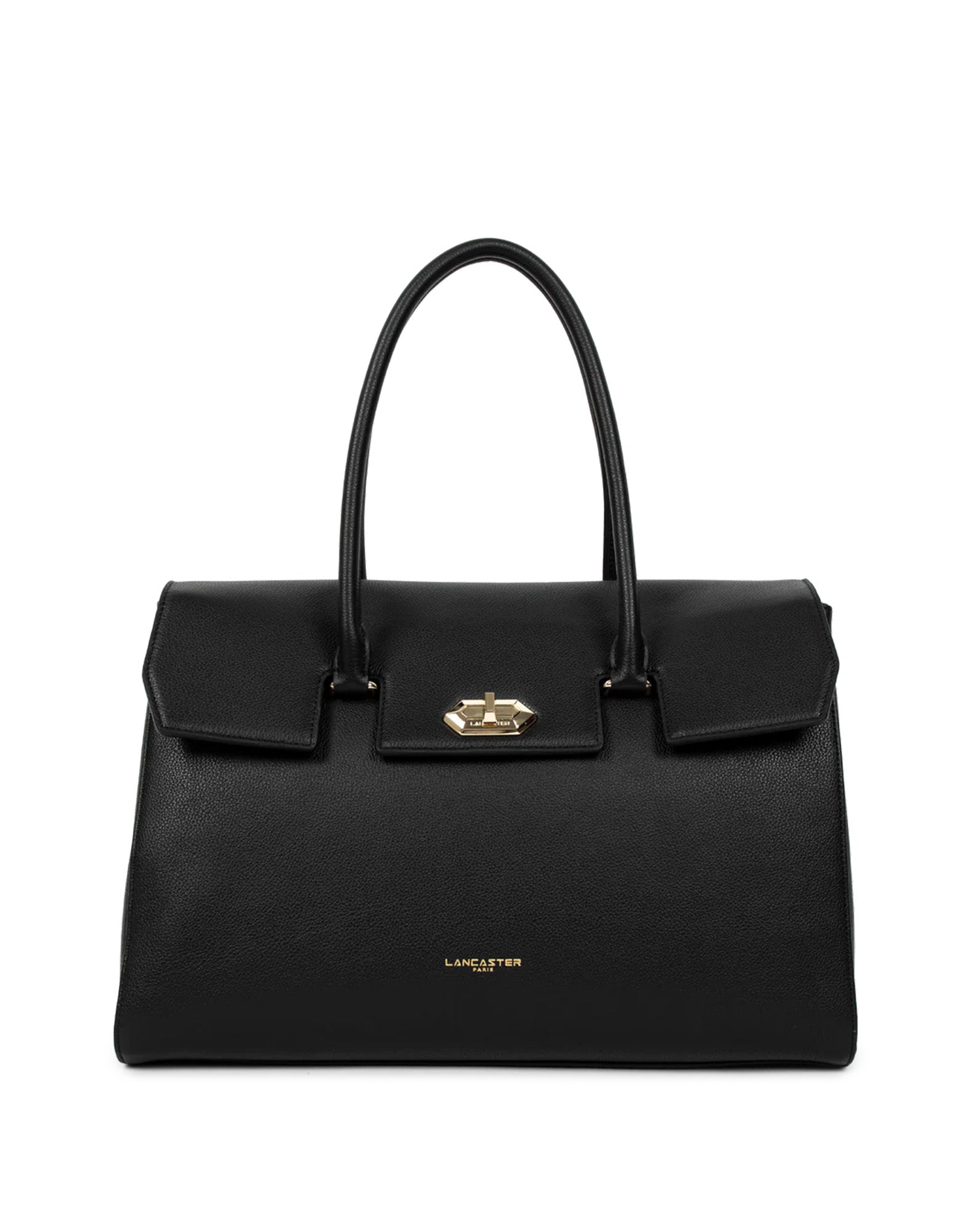 LANCASTER Borsa Grande Milano Cosmos a Spalla in Pelle Noir