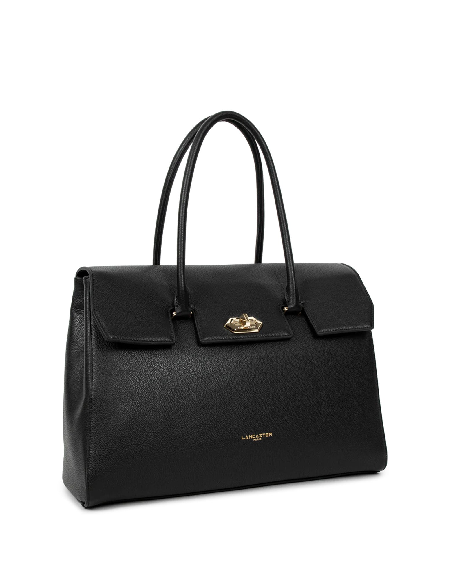 LANCASTER Borsa Grande Milano Cosmos a Spalla in Pelle Noir