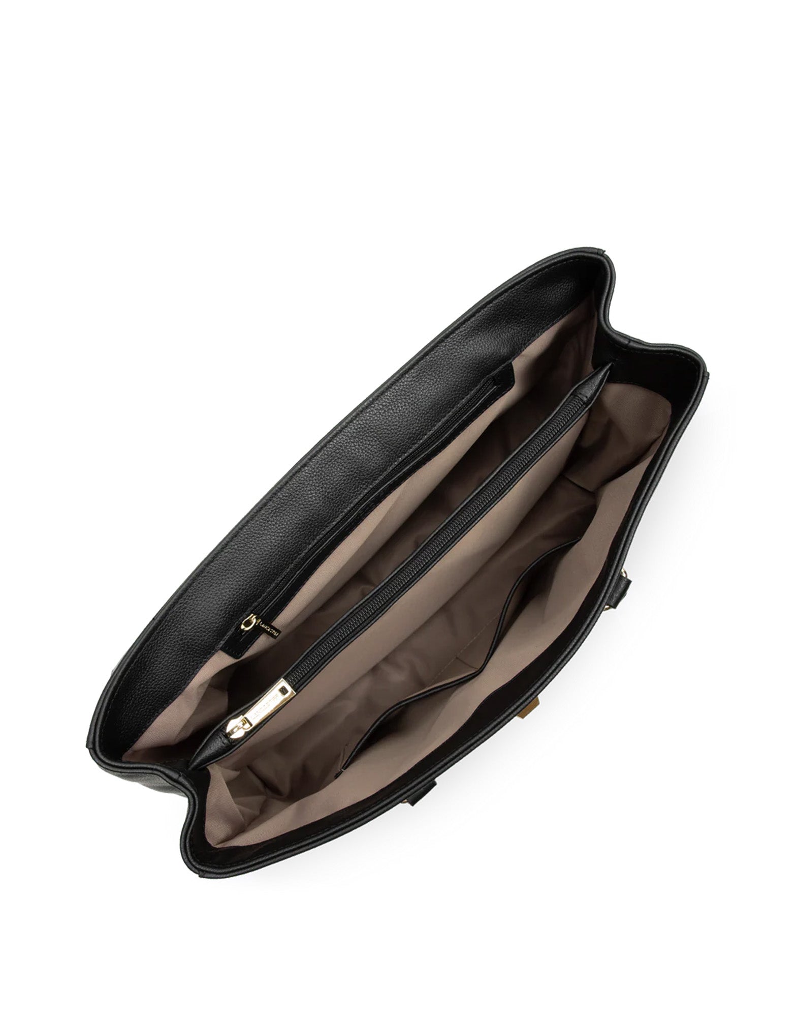 LANCASTER Borsa Grande Milano Cosmos a Spalla in Pelle Noir