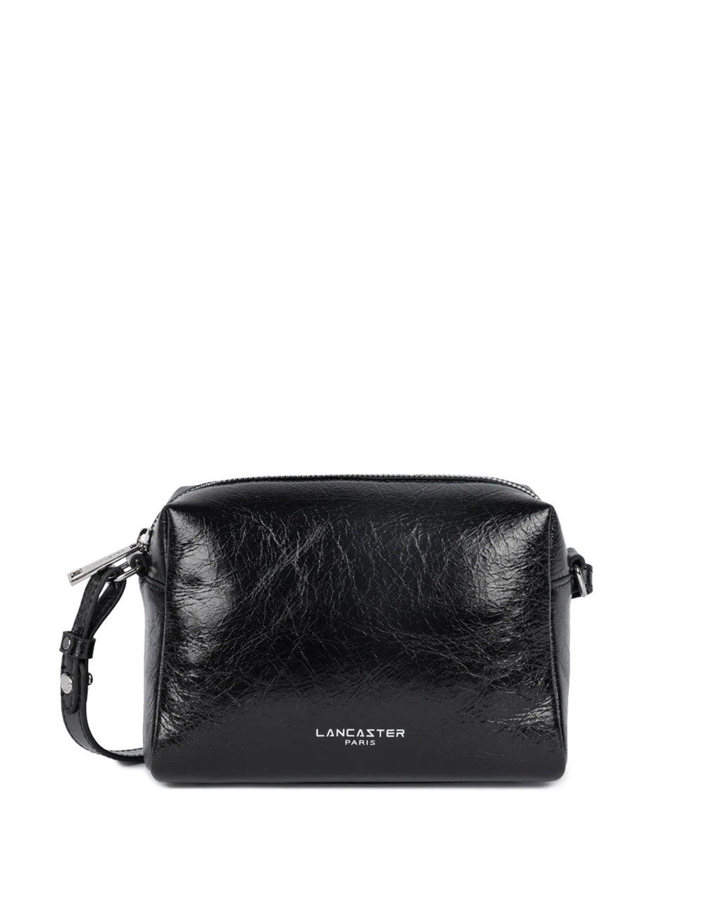 LANCASTER Borsa a Tracolla Rétro Cube in Pelle Noir