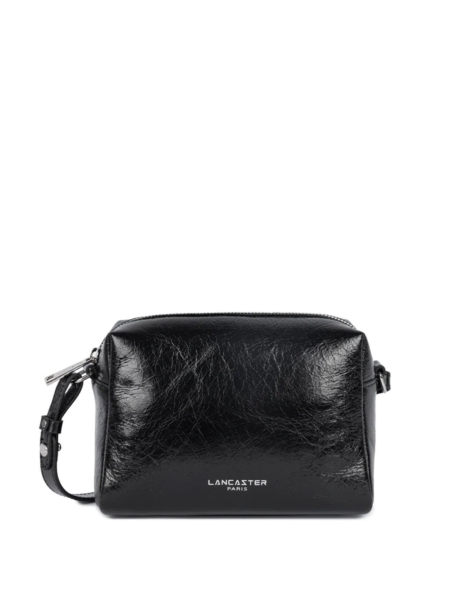 LANCASTER Borsa a Tracolla Rétro Cube in Pelle Noir