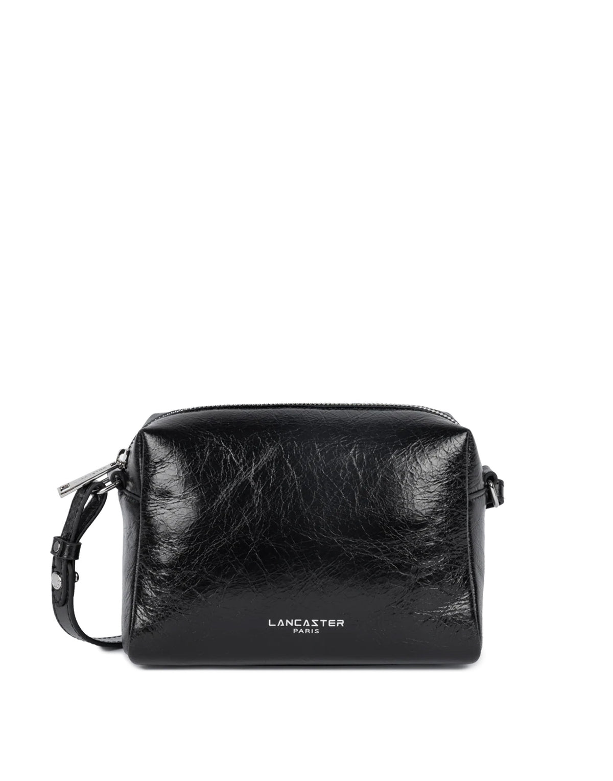 LANCASTER Borsa a Tracolla Rétro Cube in Pelle Noir