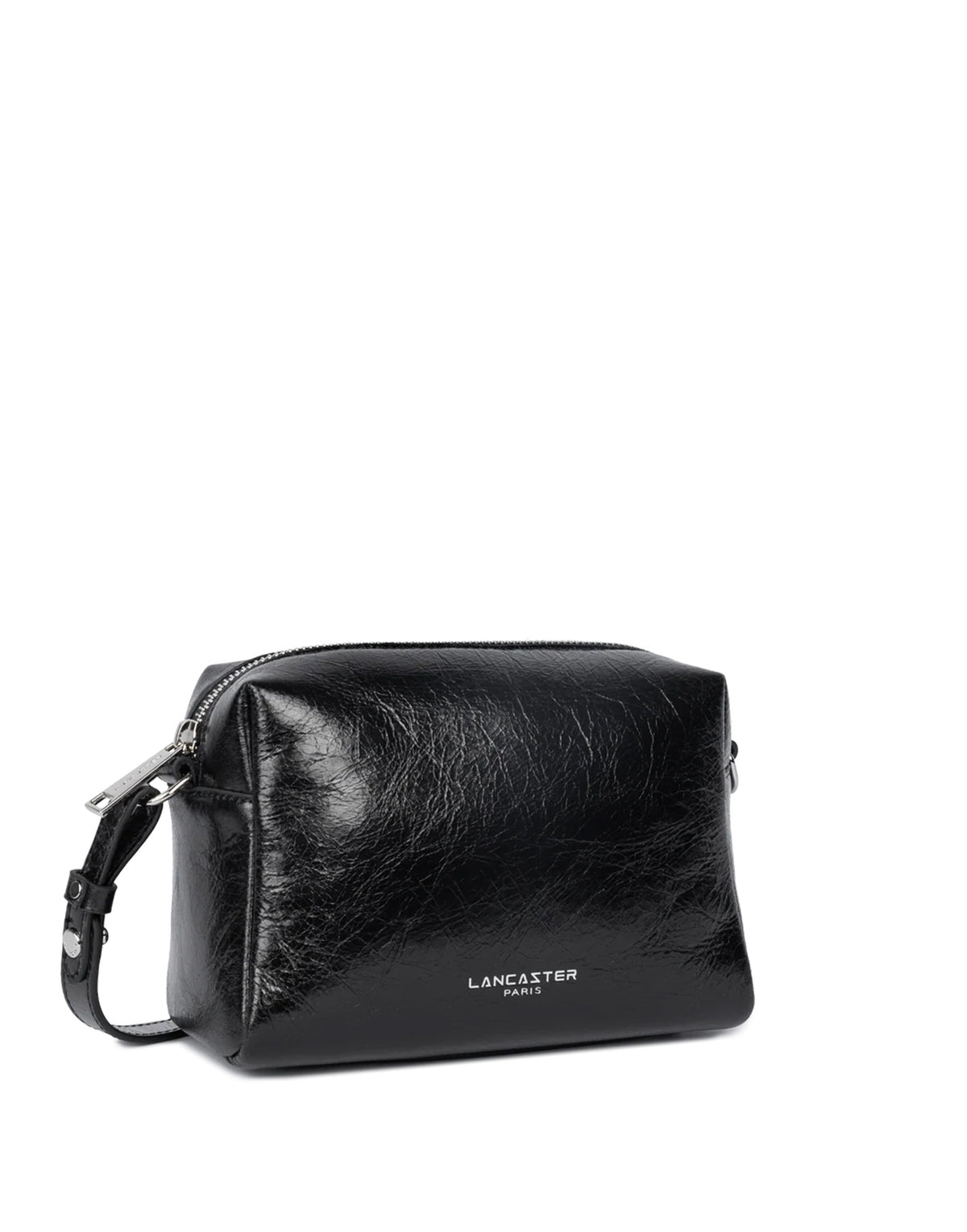 LANCASTER Borsa a Tracolla Rétro Cube in Pelle Noir