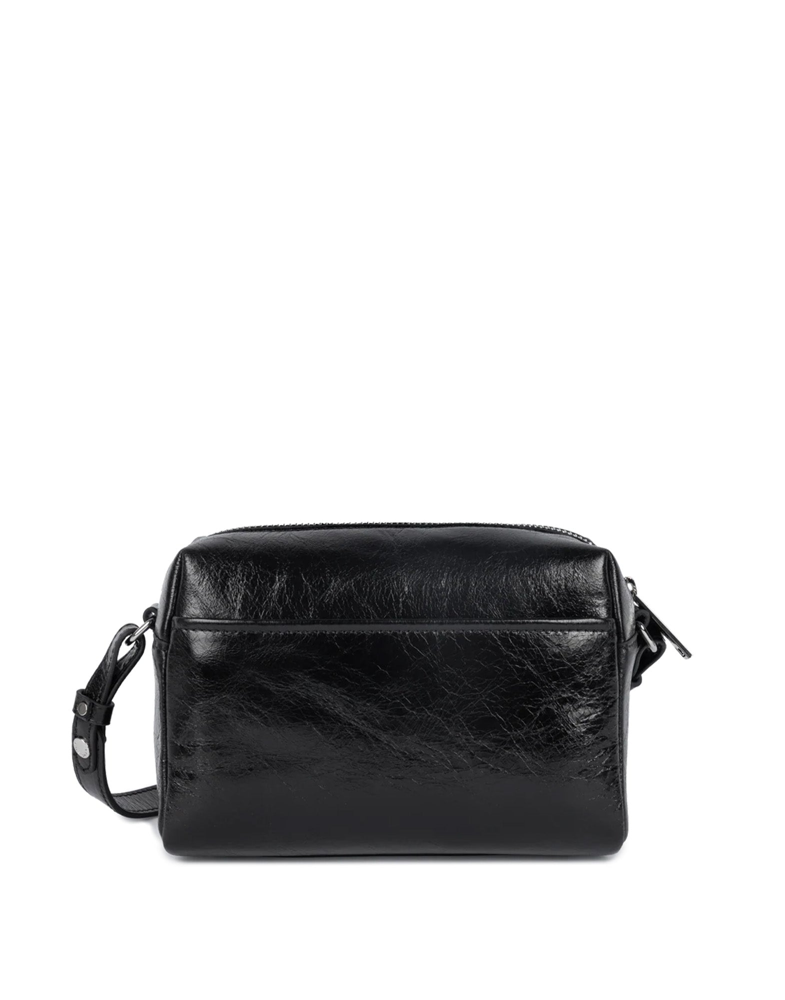 LANCASTER Borsa a Tracolla Rétro Cube in Pelle Noir