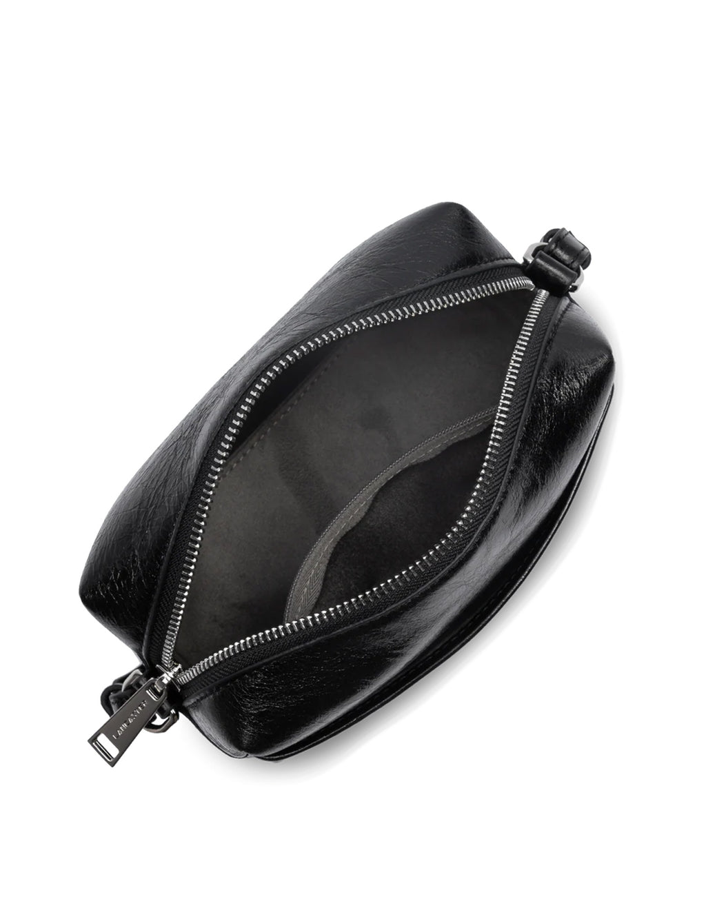 LANCASTER Borsa a Tracolla Rétro Cube in Pelle Noir