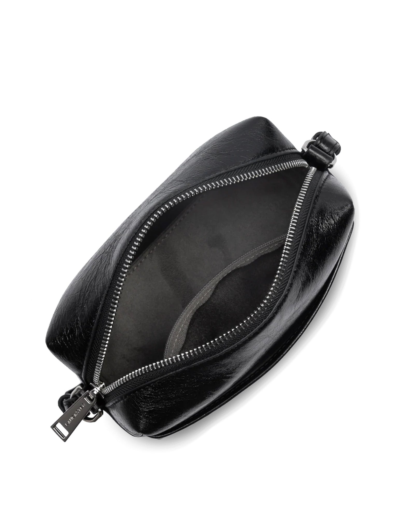 LANCASTER Borsa a Tracolla Rétro Cube in Pelle Noir