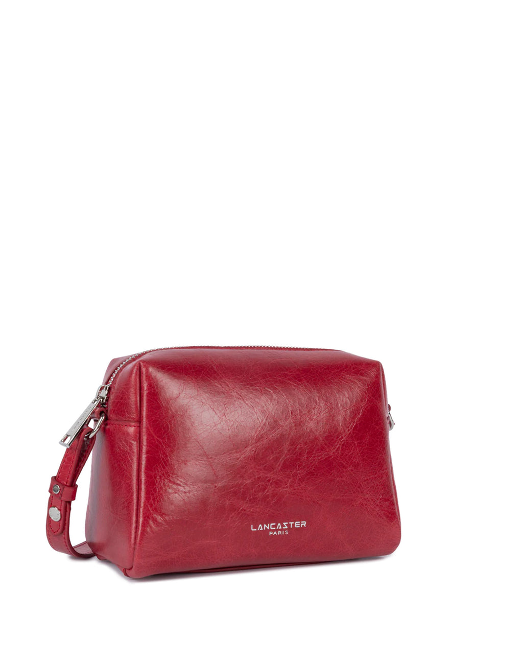 LANCASTER Borsa a Tracolla Rétro Cube in Pelle Rouge