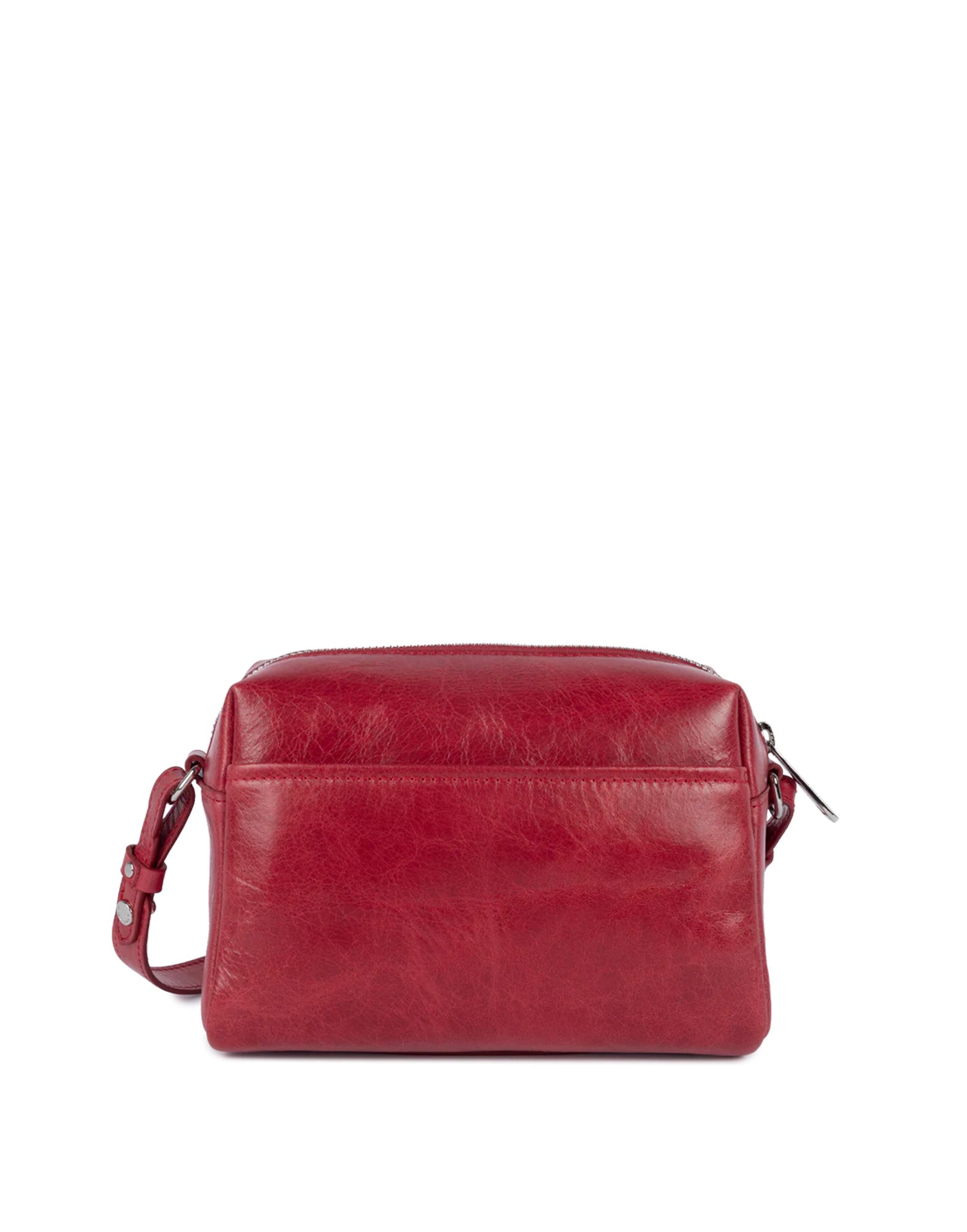 LANCASTER Borsa a Tracolla Rétro Cube in Pelle Rouge