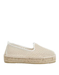 MANEBI Espadrillas in Rete di Cotone con Suola in Juta