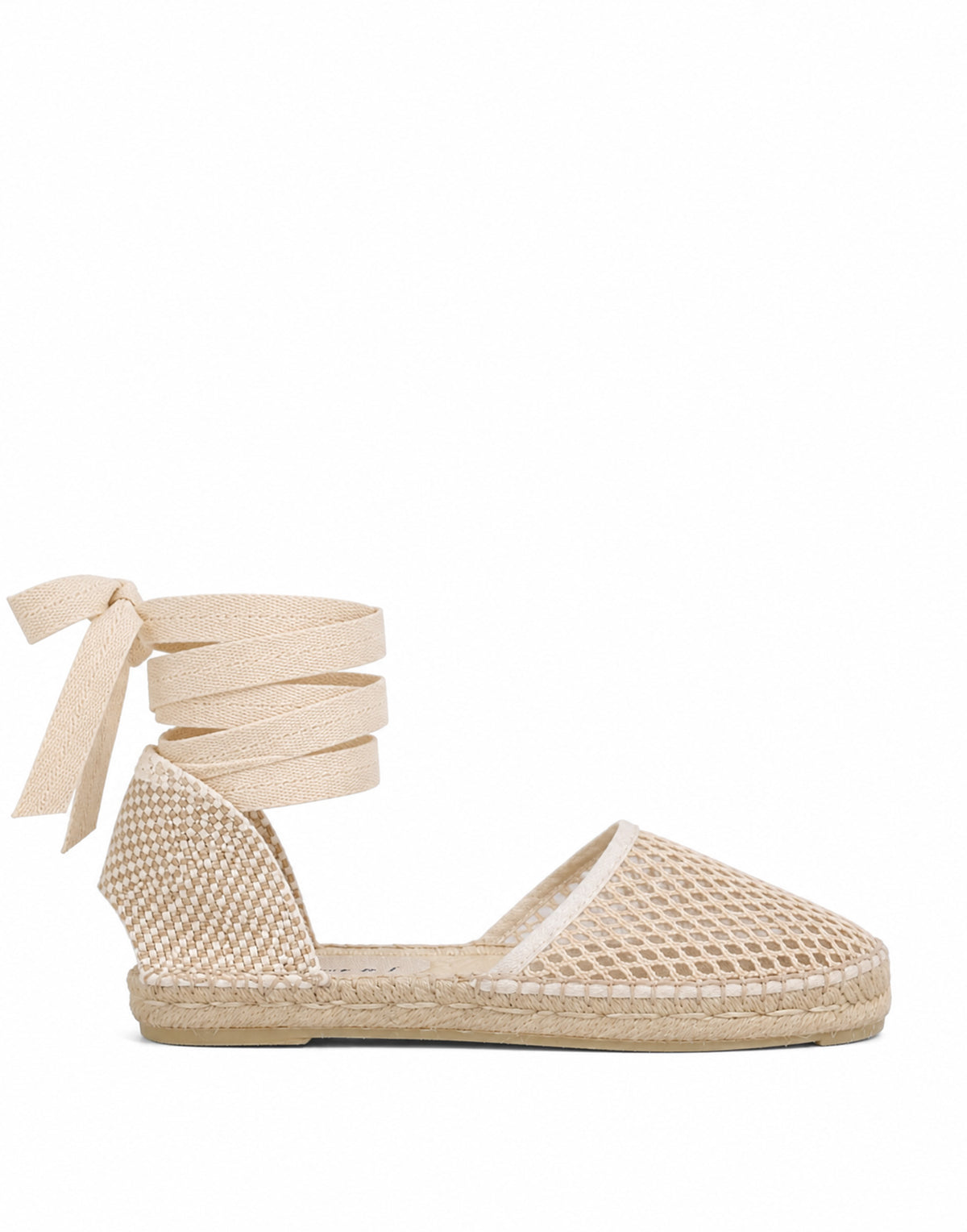 MANEBI Espadrillas Aperte in Rete con Lacci