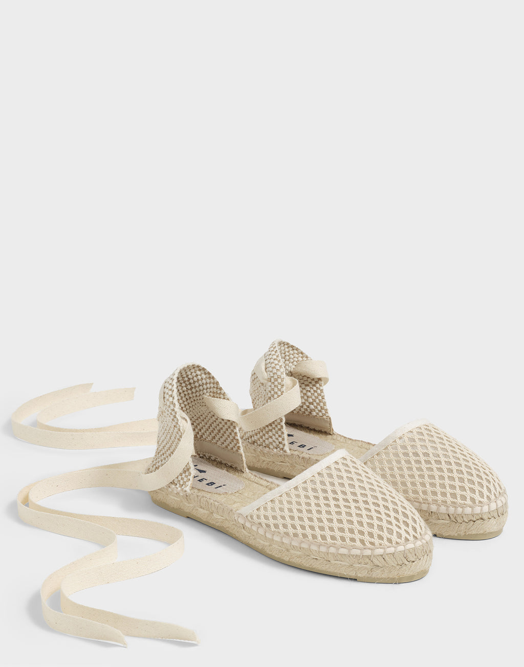 MANEBI Espadrillas Aperte in Rete con Lacci