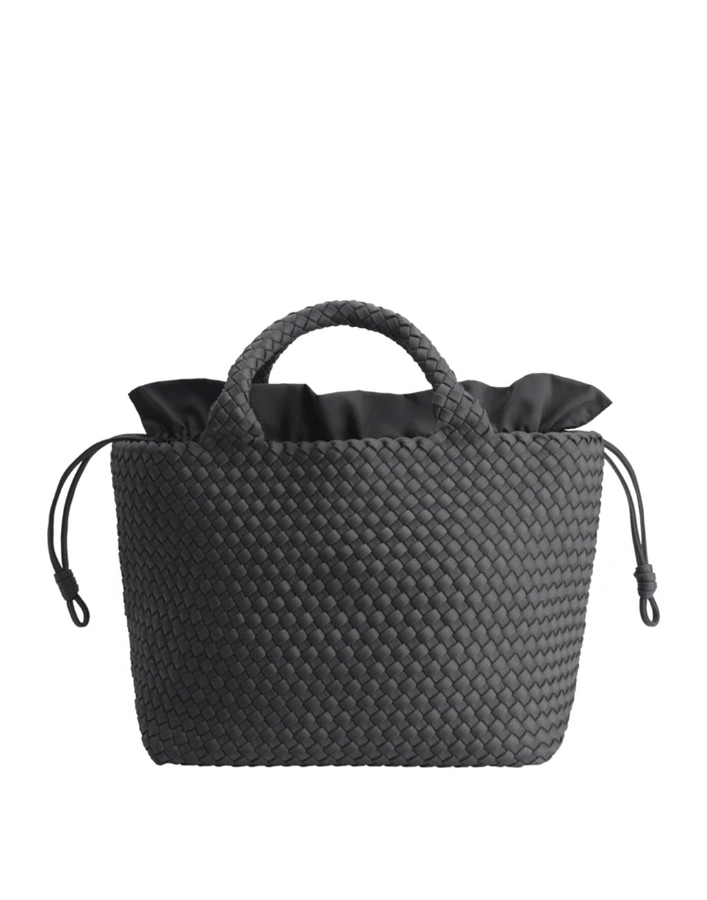 MARREA Shopping Media in Neoprene Intrecciato Slate Grey