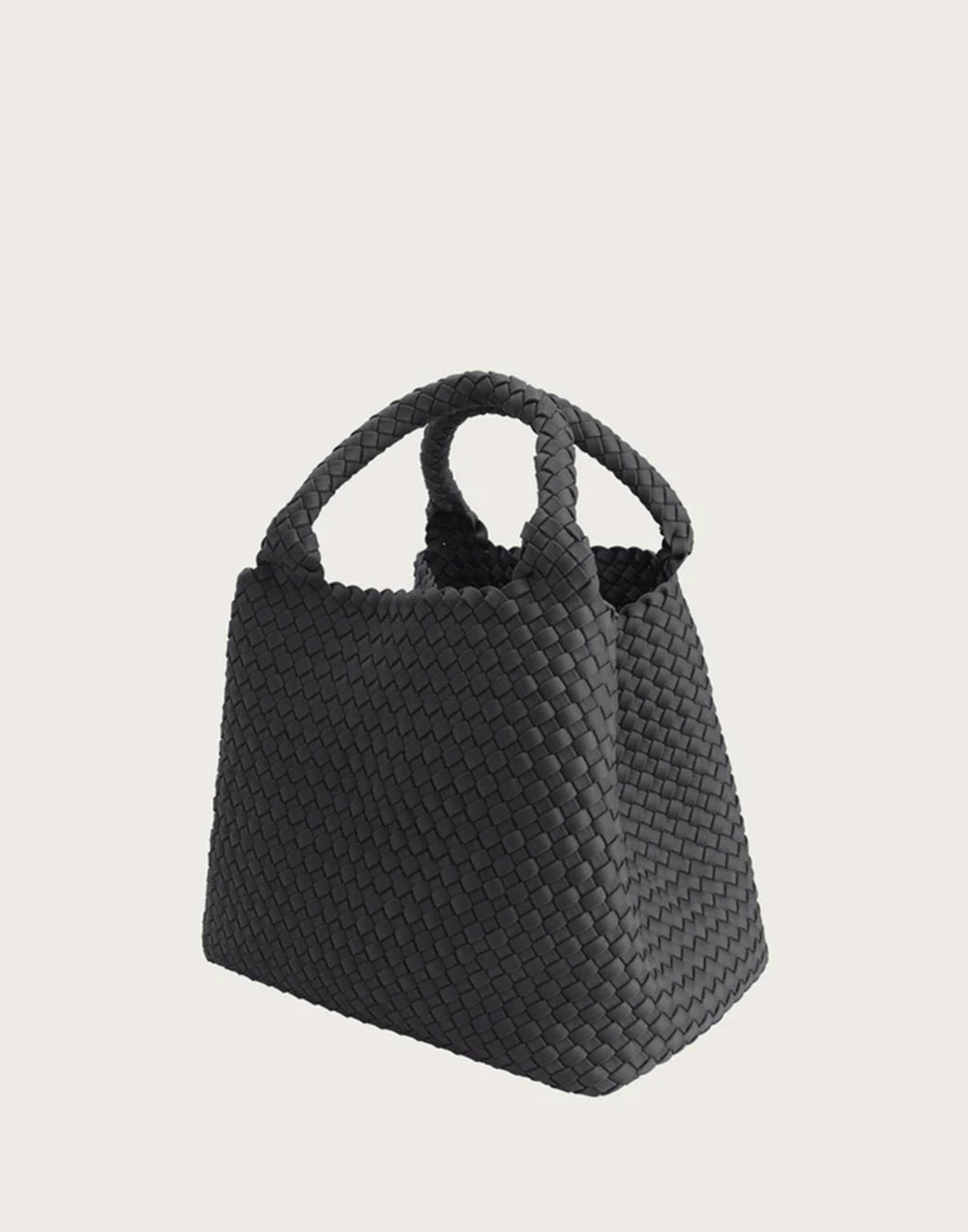 MARREA Shopping Media in Neoprene Intrecciato Slate Grey