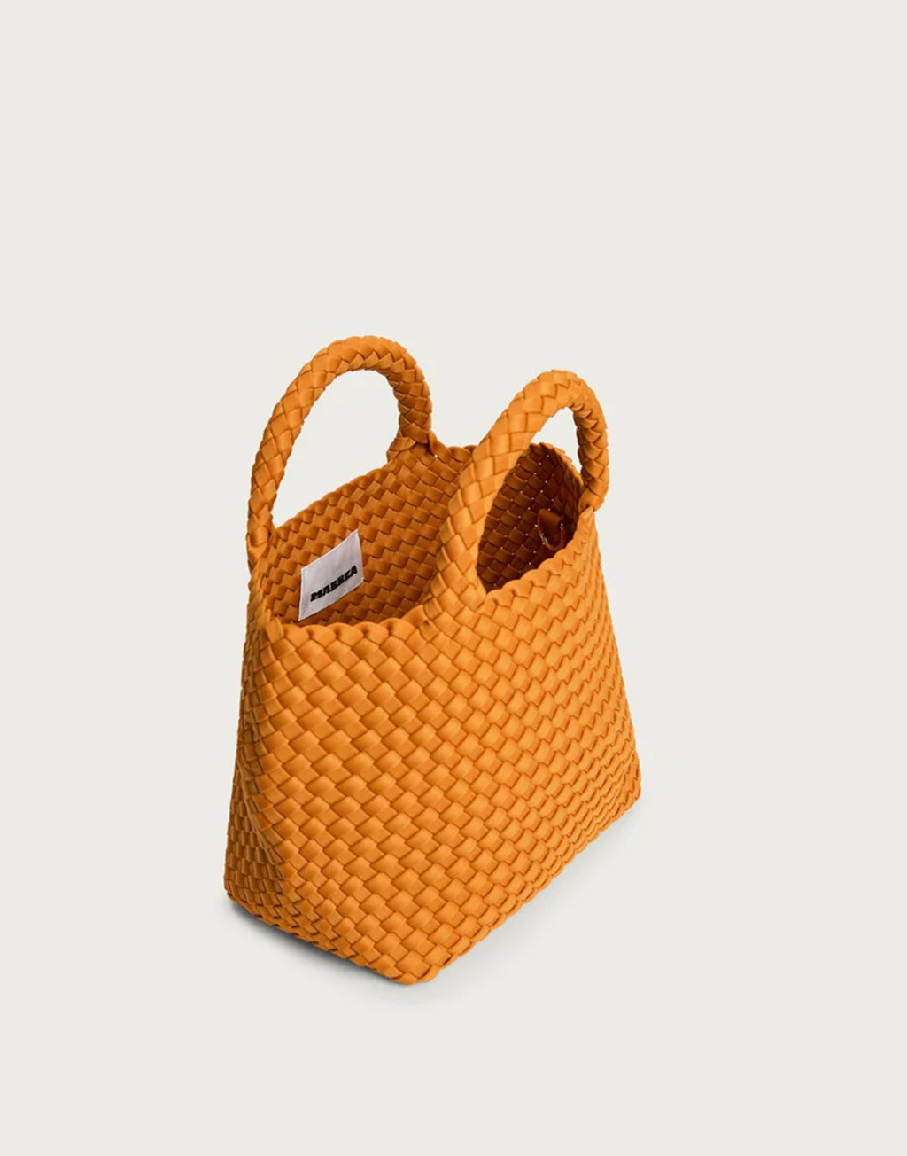 MARREA Shoppping Midi in Neoprene Intrecciato Golden Orange