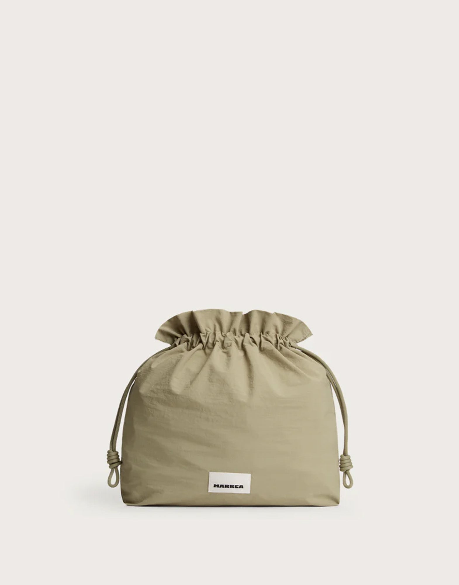 MARREA Shopping Midi in Neoprene Intrecciato Oyster Grey