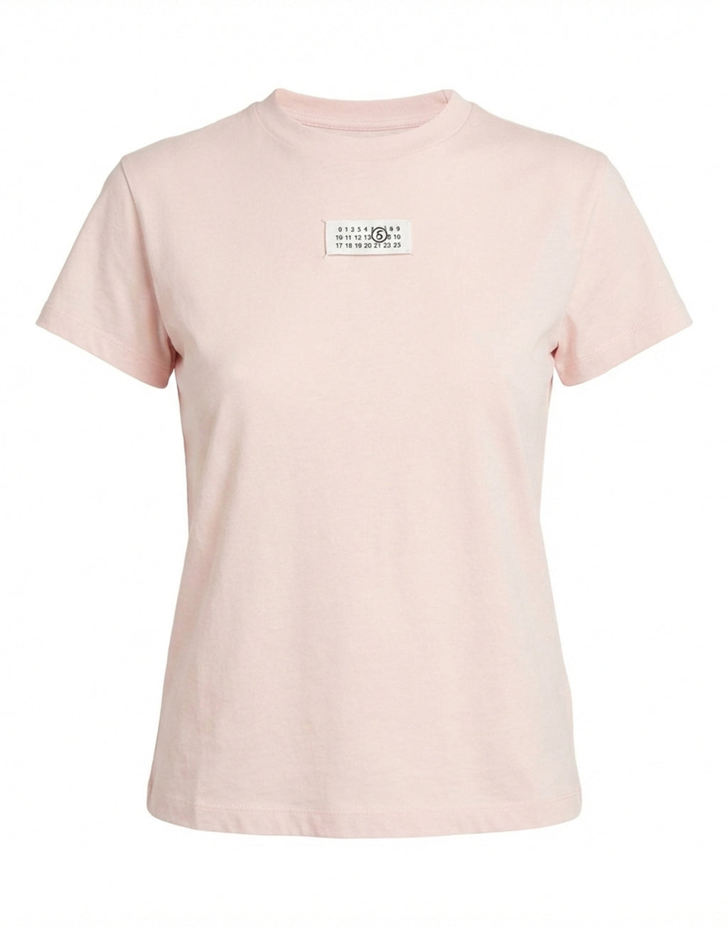 MM6 MAISON MARGIELA T-Shirt in Cotone con Logo Numeric Pink