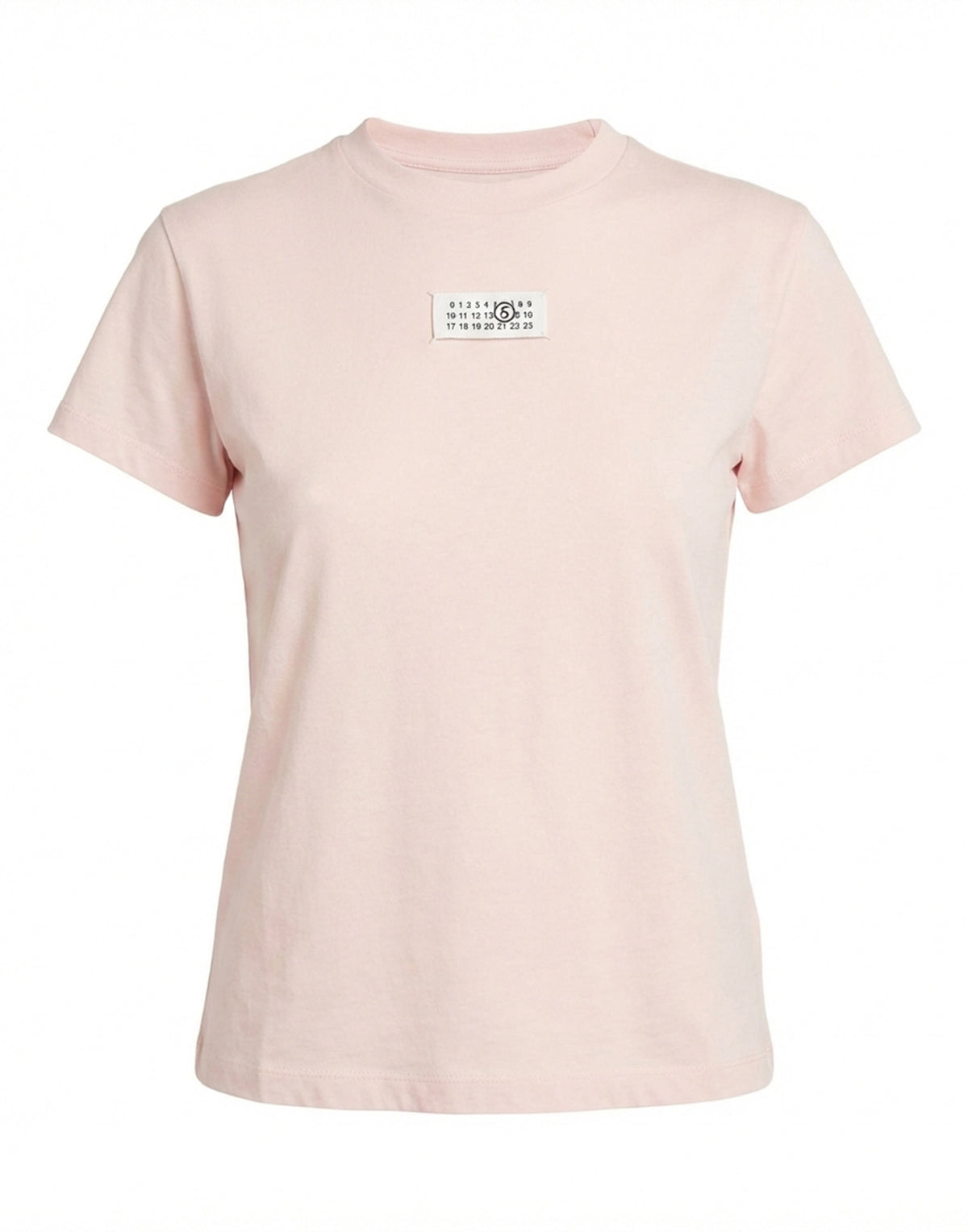 MM6 MAISON MARGIELA T-Shirt in Cotone con Logo Numeric Pink