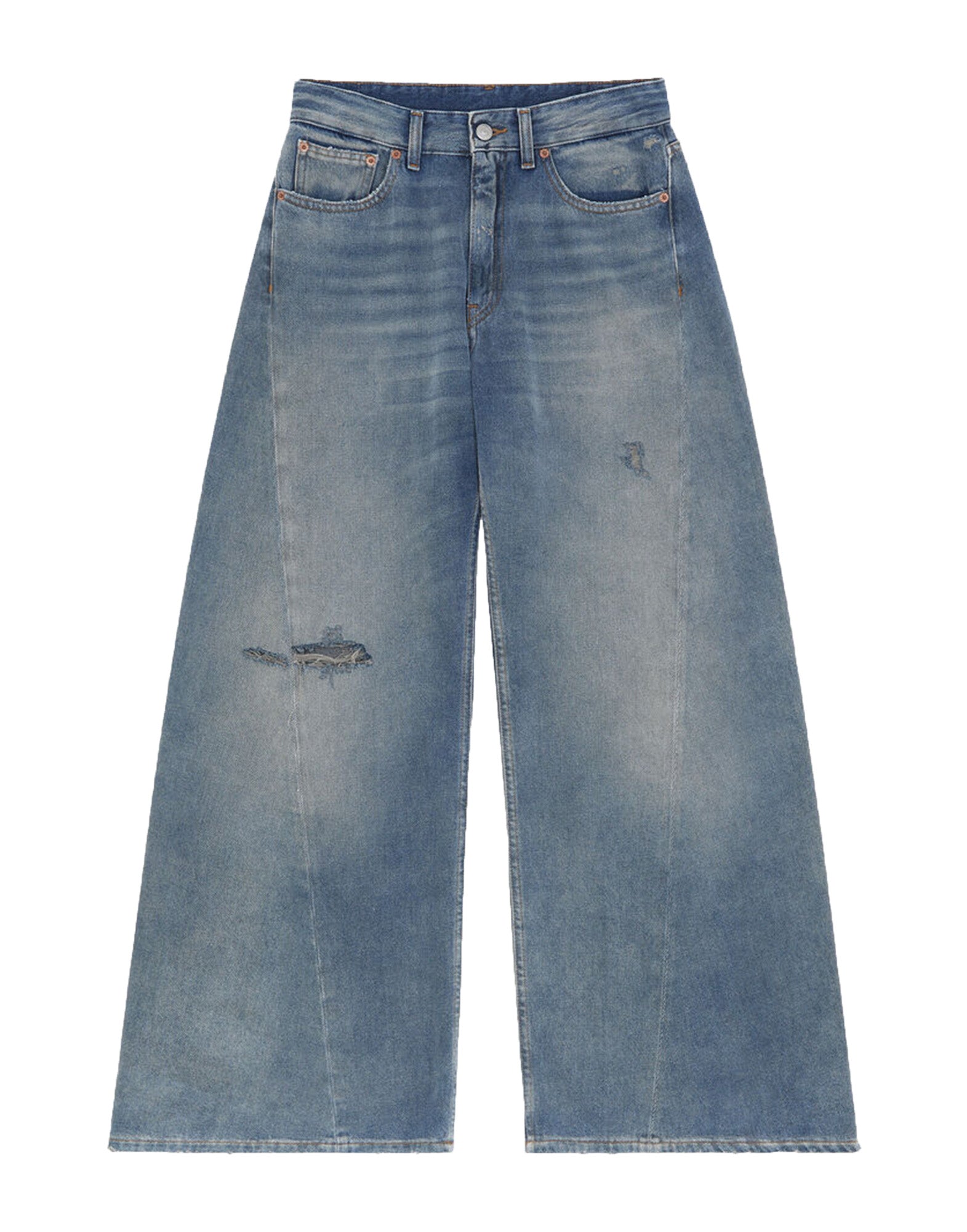 MM6 MAISON MARGIELA Jeans Wide Leg in Denim Blu