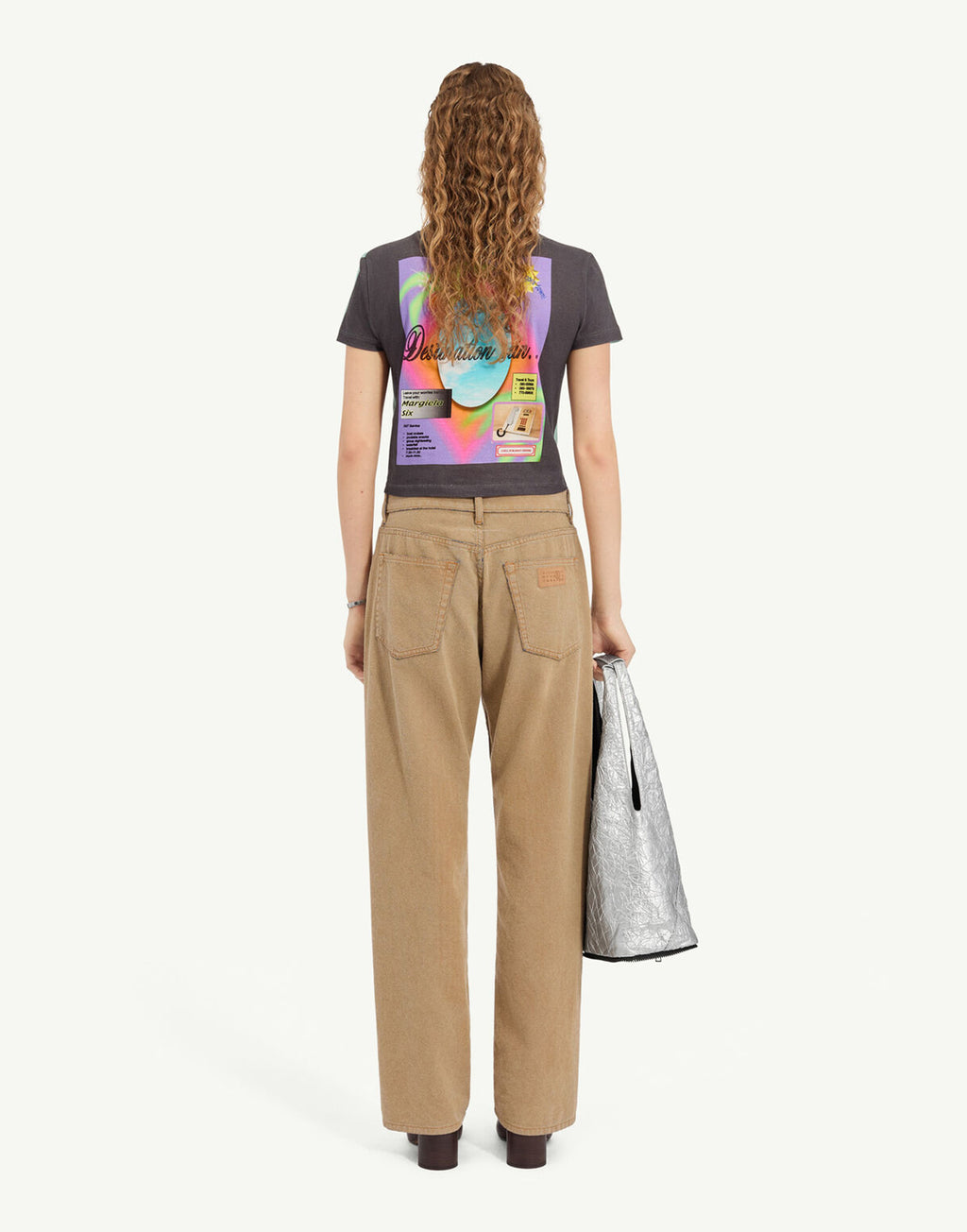 MM6 MAISON MARGIELA Jeans Wide Leg Effetto Sabbiato