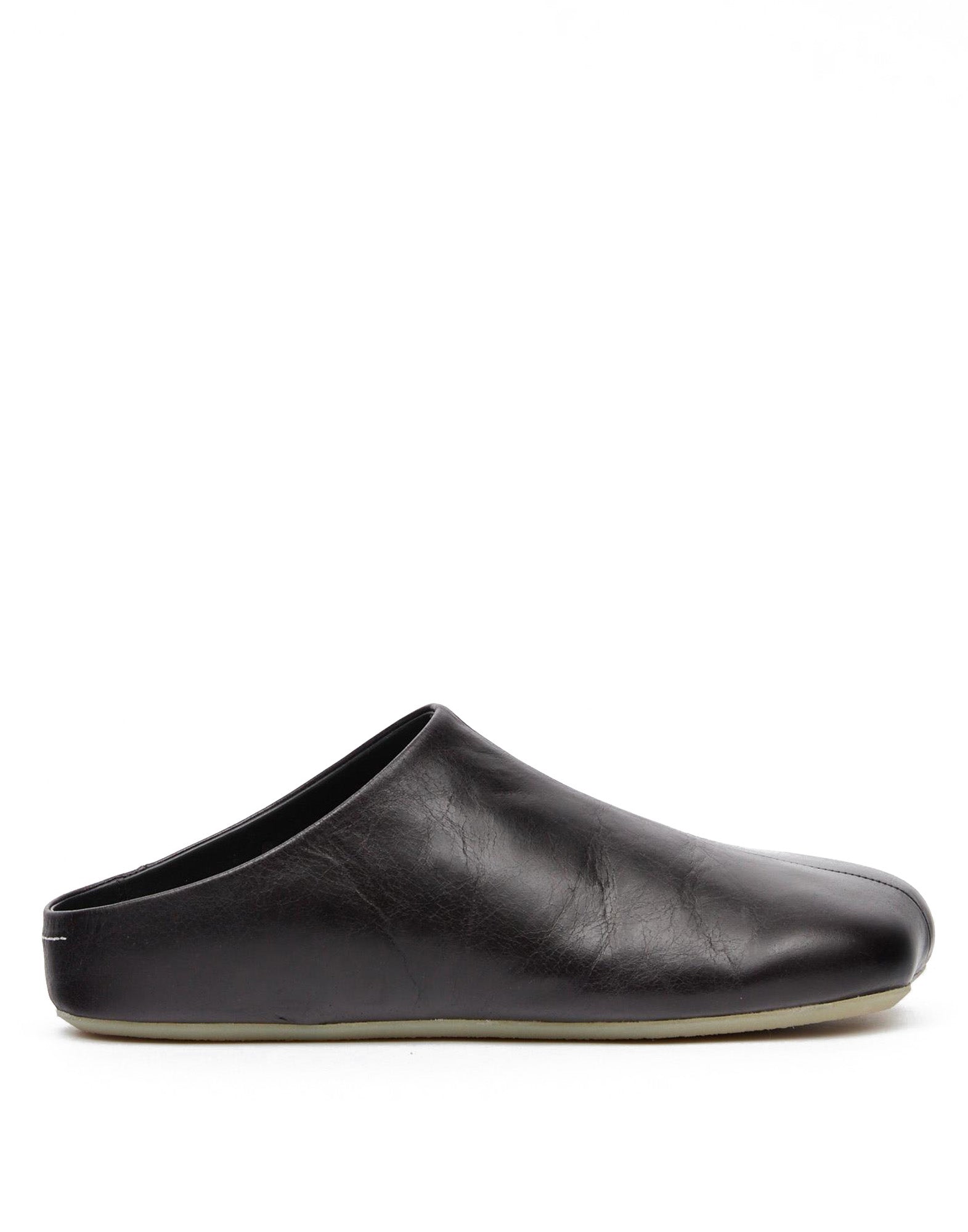 MM6 MAISON MARGIELA Sabot in Pelle di Vitello Eros Nero