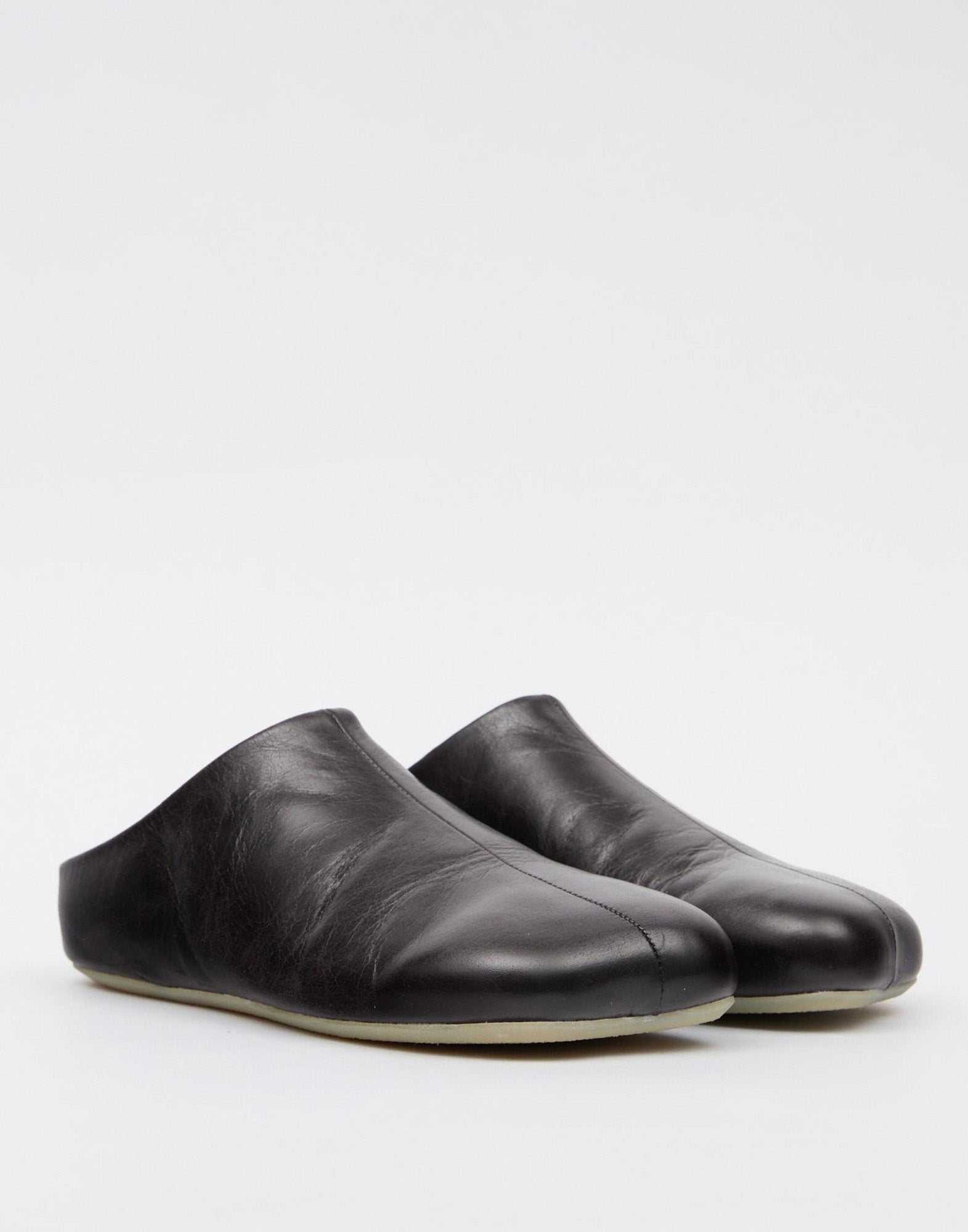 MM6 MAISON MARGIELA Sabot in Pelle di Vitello Eros Nero