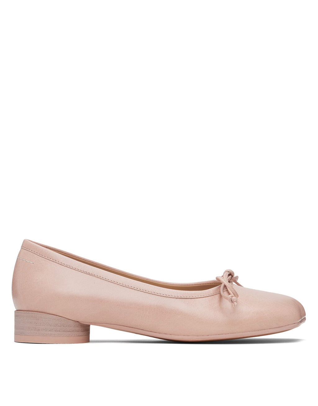 MM6 MAISON MARGIELA Ballerine in Pelle di Vitello con Punta Anatomica Rosa