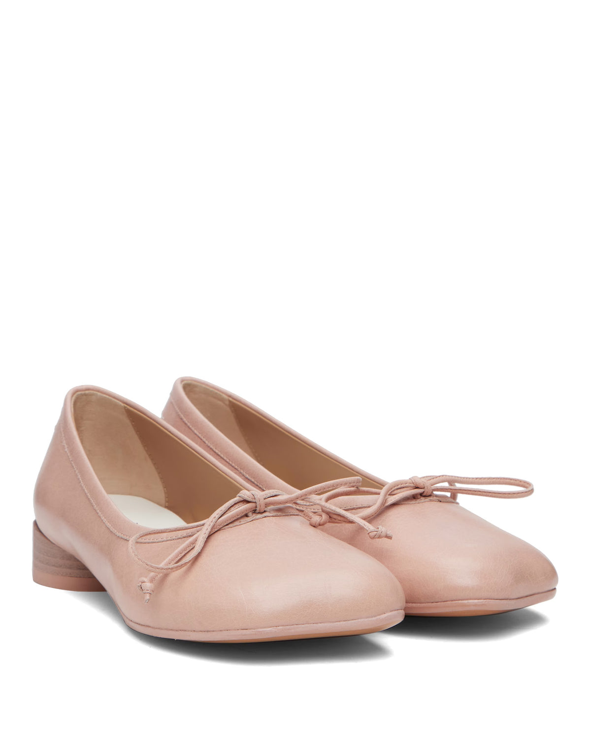 MM6 MAISON MARGIELA Ballerine in Pelle di Vitello con Punta Anatomica Rosa