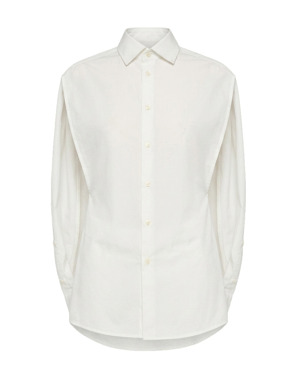 MM6 MAISON MARGIELA Camicia Smanicata in Popeline di Cotone Bianco